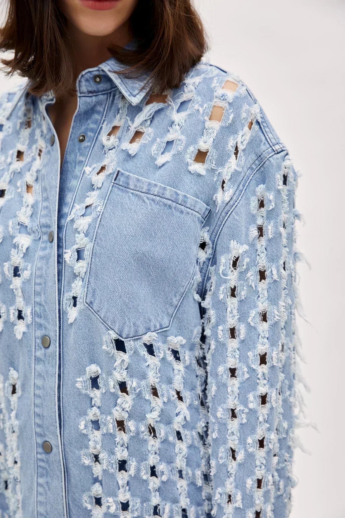Ripped Denim Shirt: A City-Friendly and Casual Style