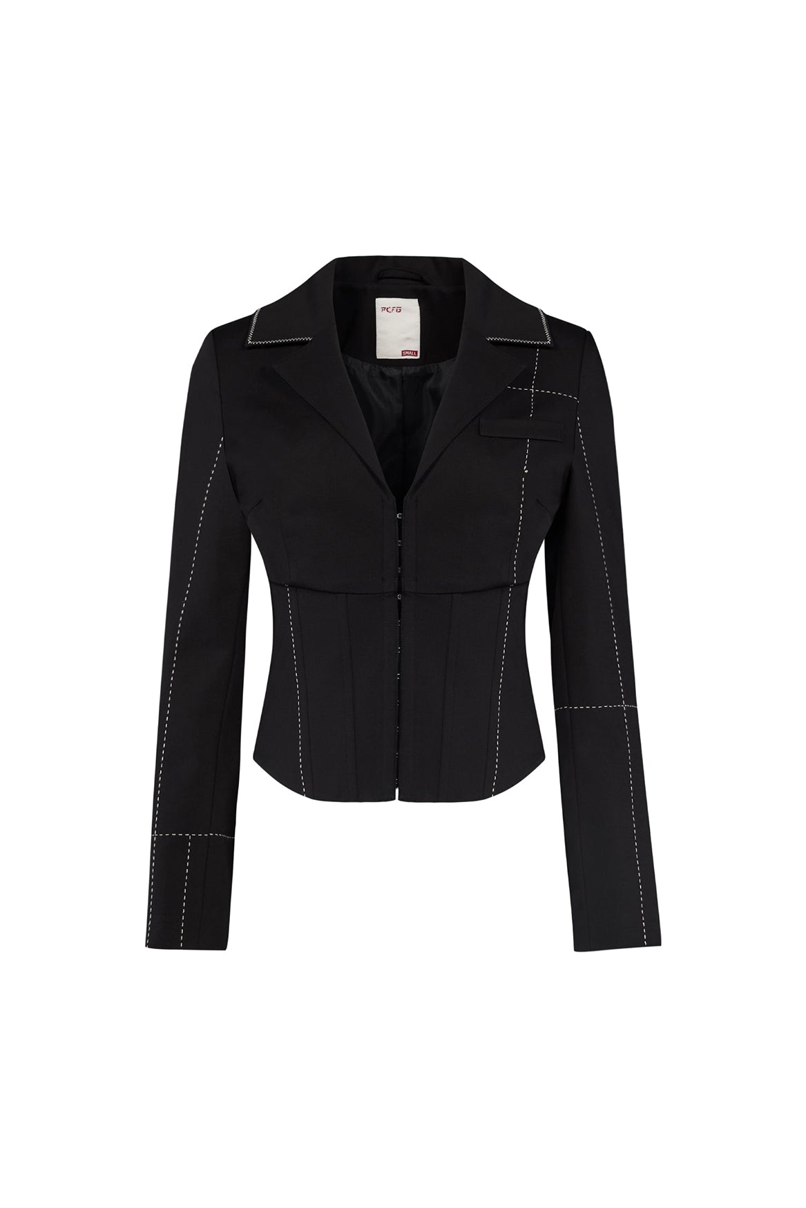 Free Heaven Stitch Detail Corset Blazer