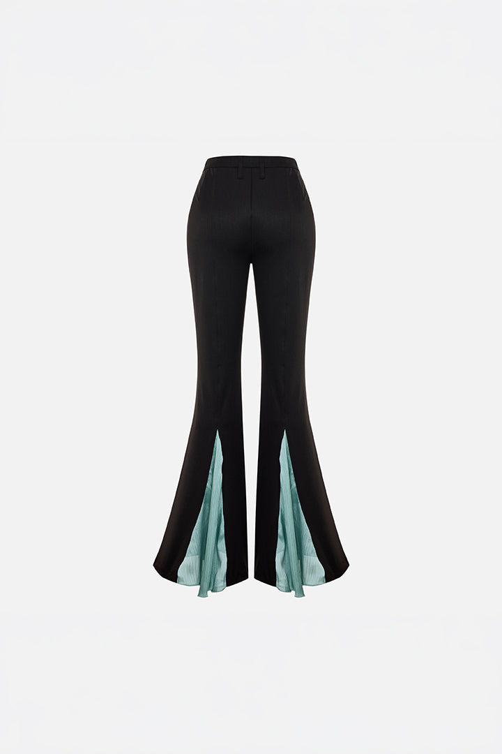 The Party Edit Contrast Chiffon Detail Pants