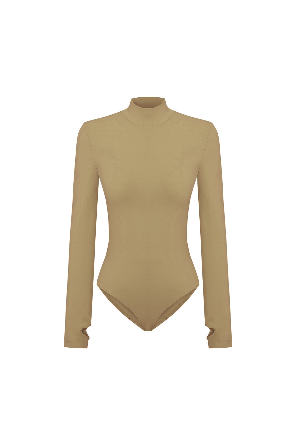 High Neck Bodysuit- Covert Green