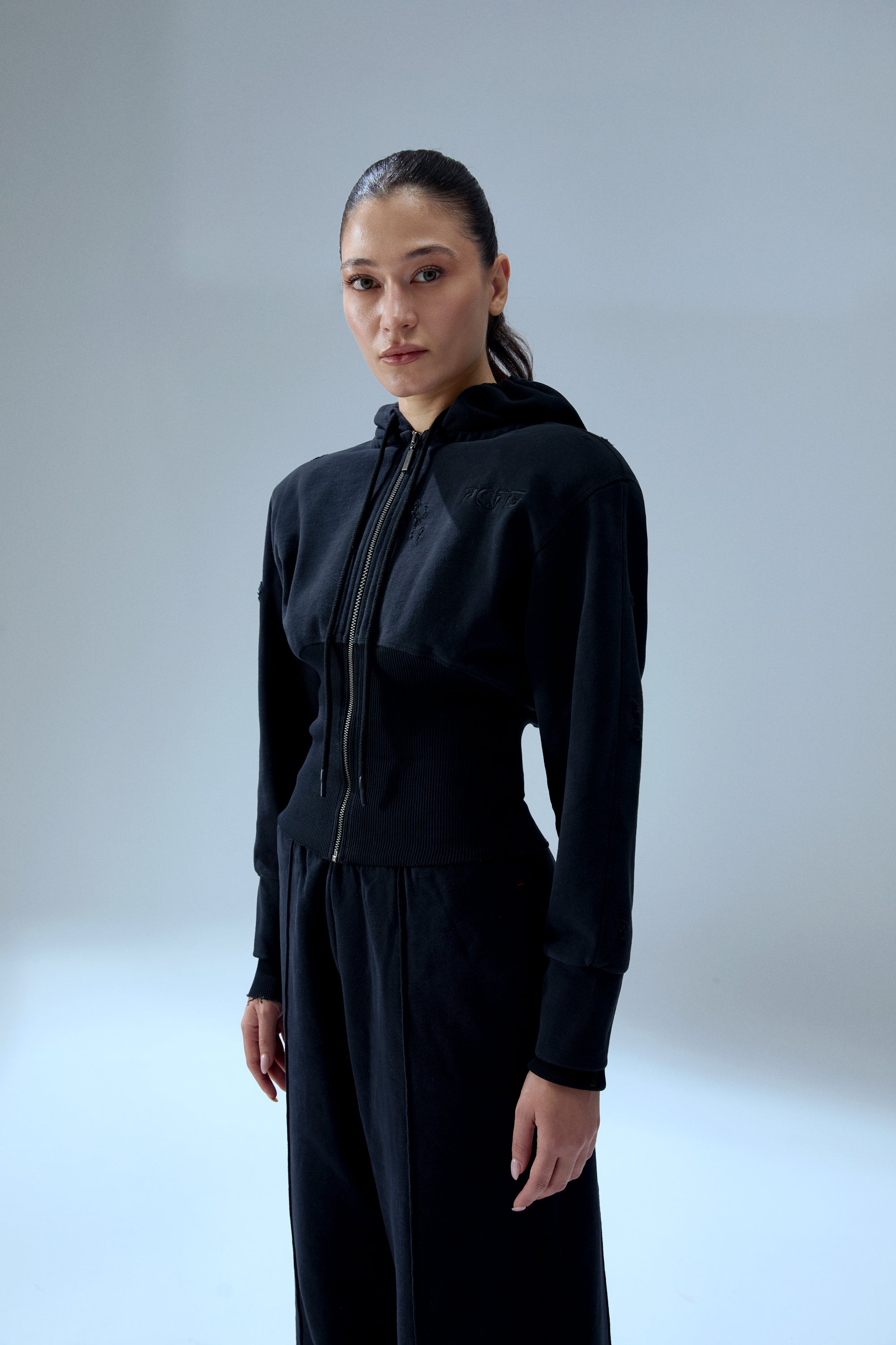 Pure Cotton Your *Itch Folded Sweatpant - Jet Black