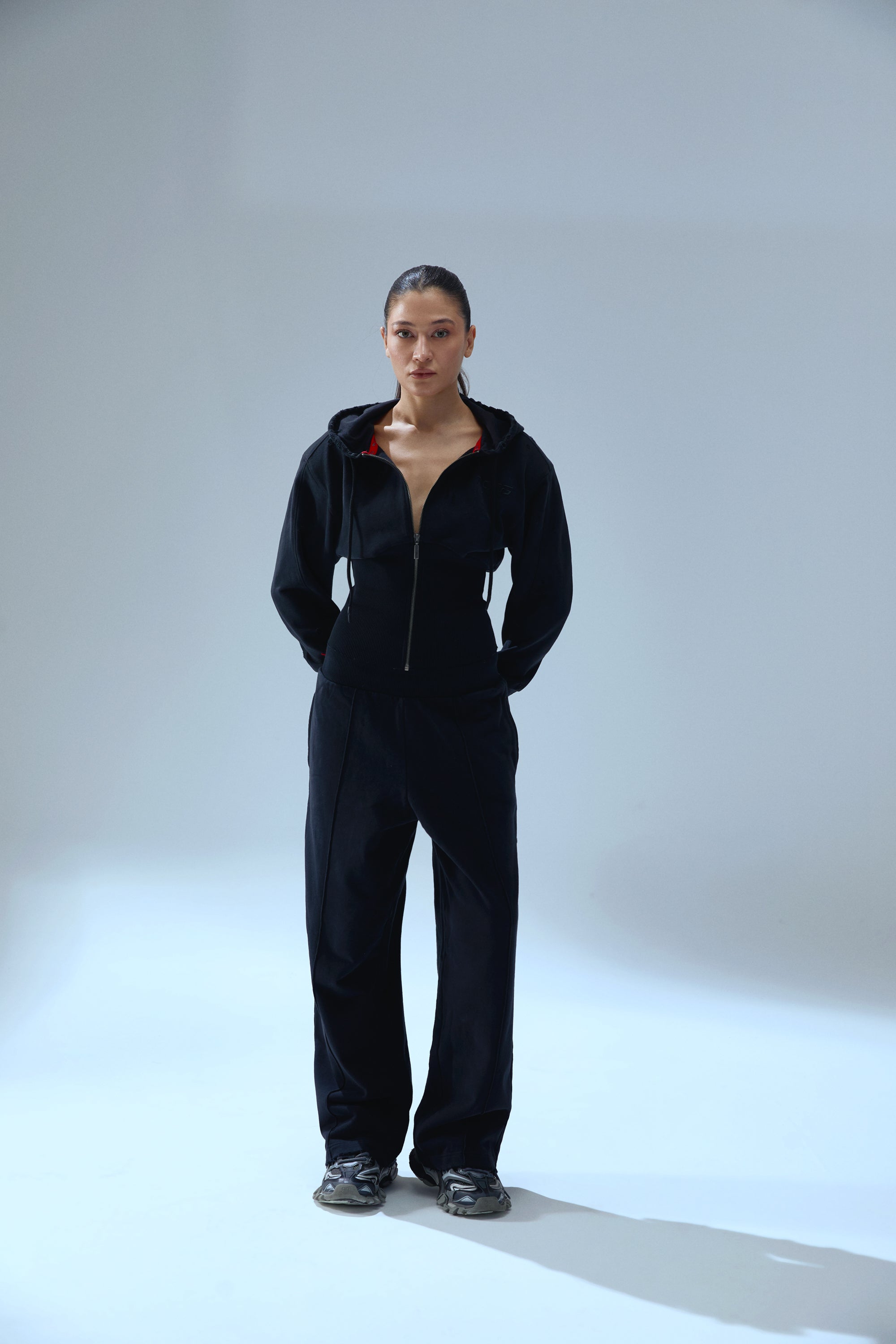 YOUR *ITCH FOLDED SWEAT PANT - JET BLACK