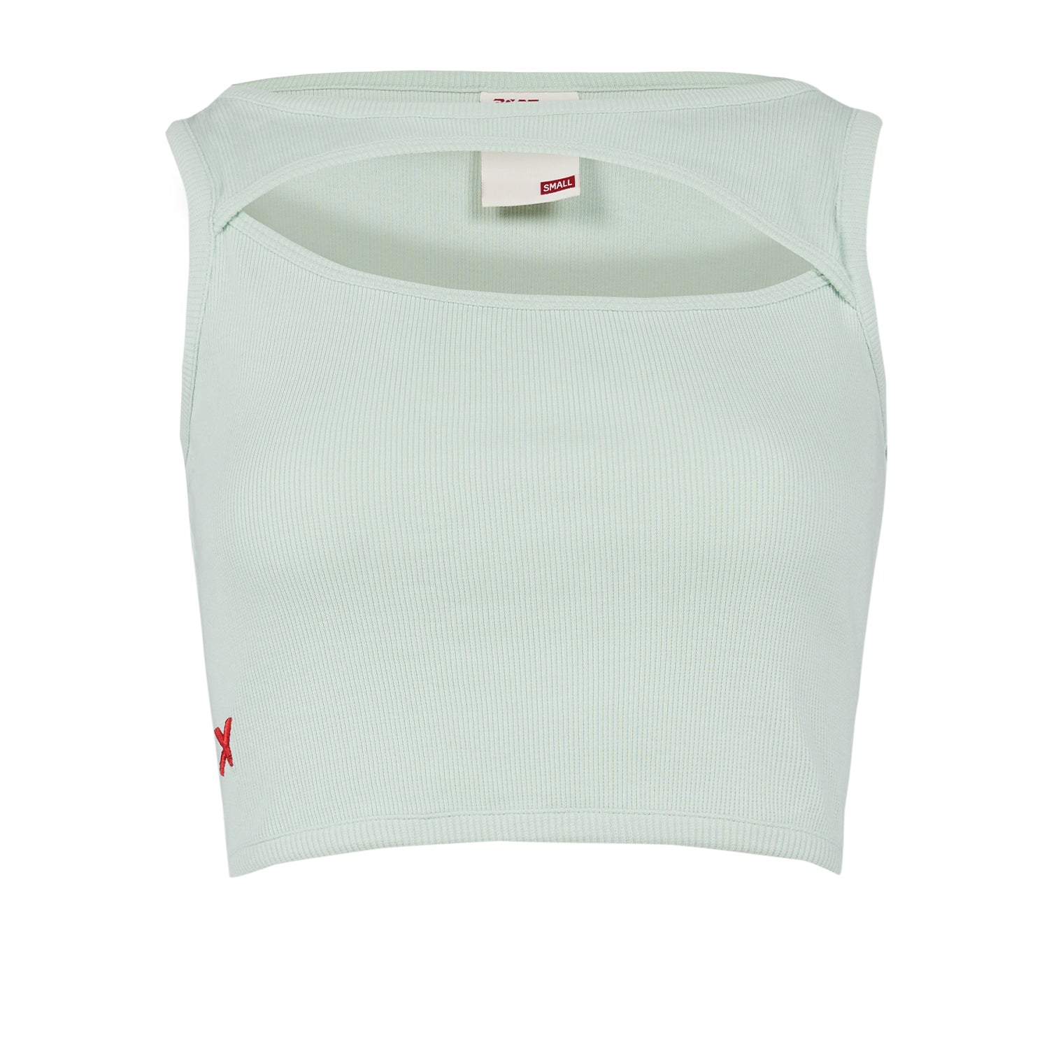 Free Heaven Rib Crop Tank Top - Surf Spray