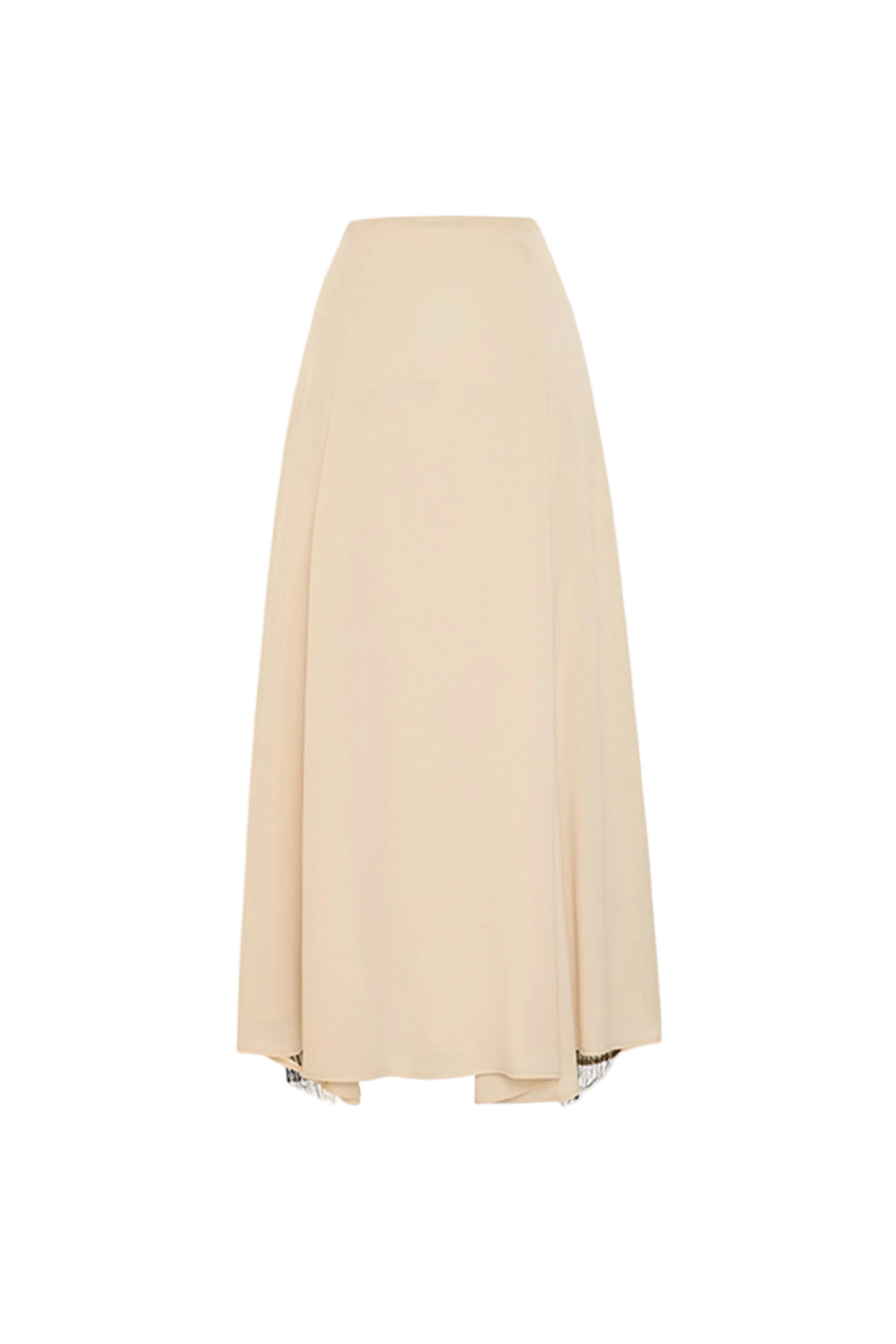 Beige skirt on a white background