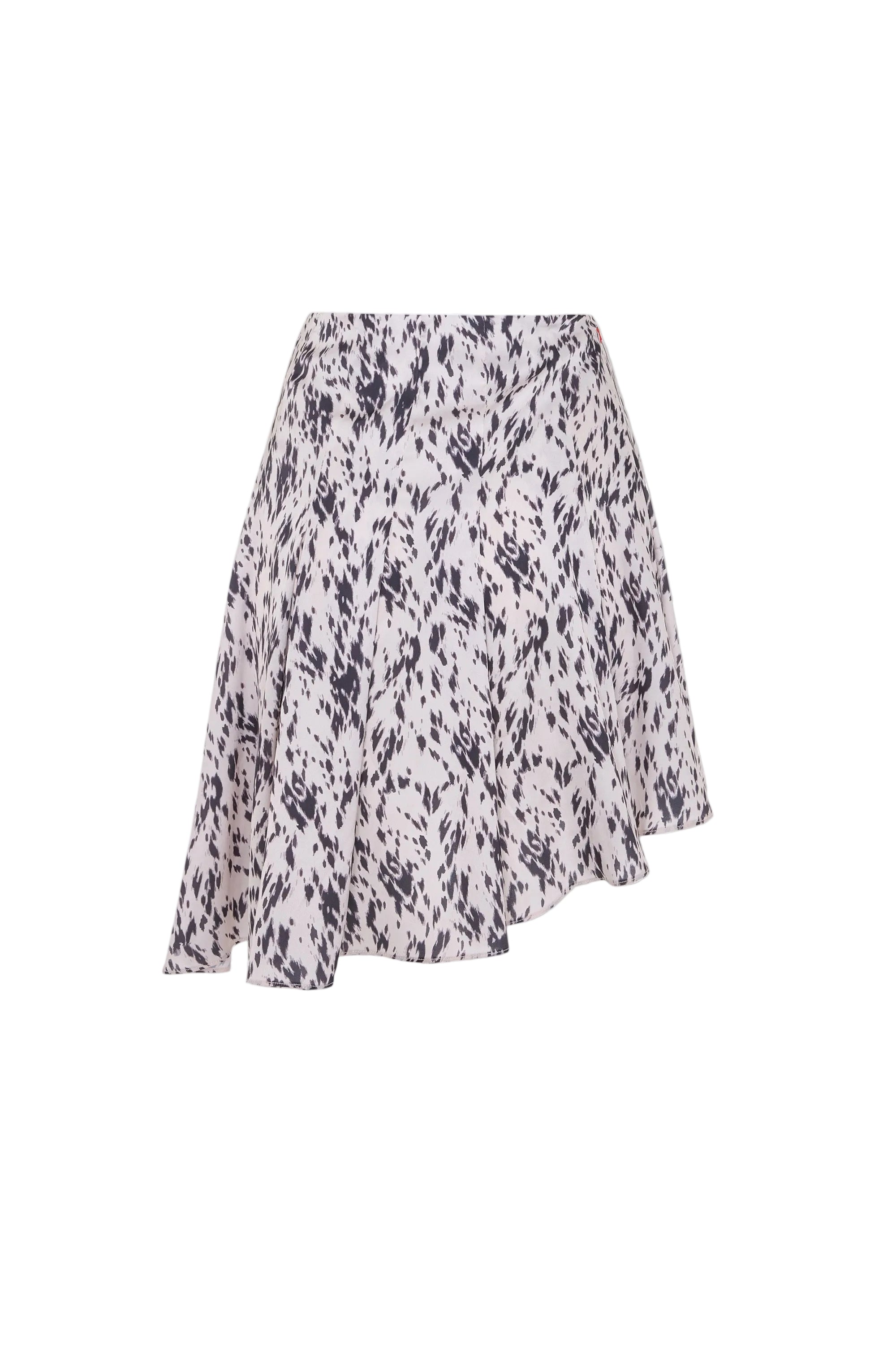 Patterned skirt on a light gray background