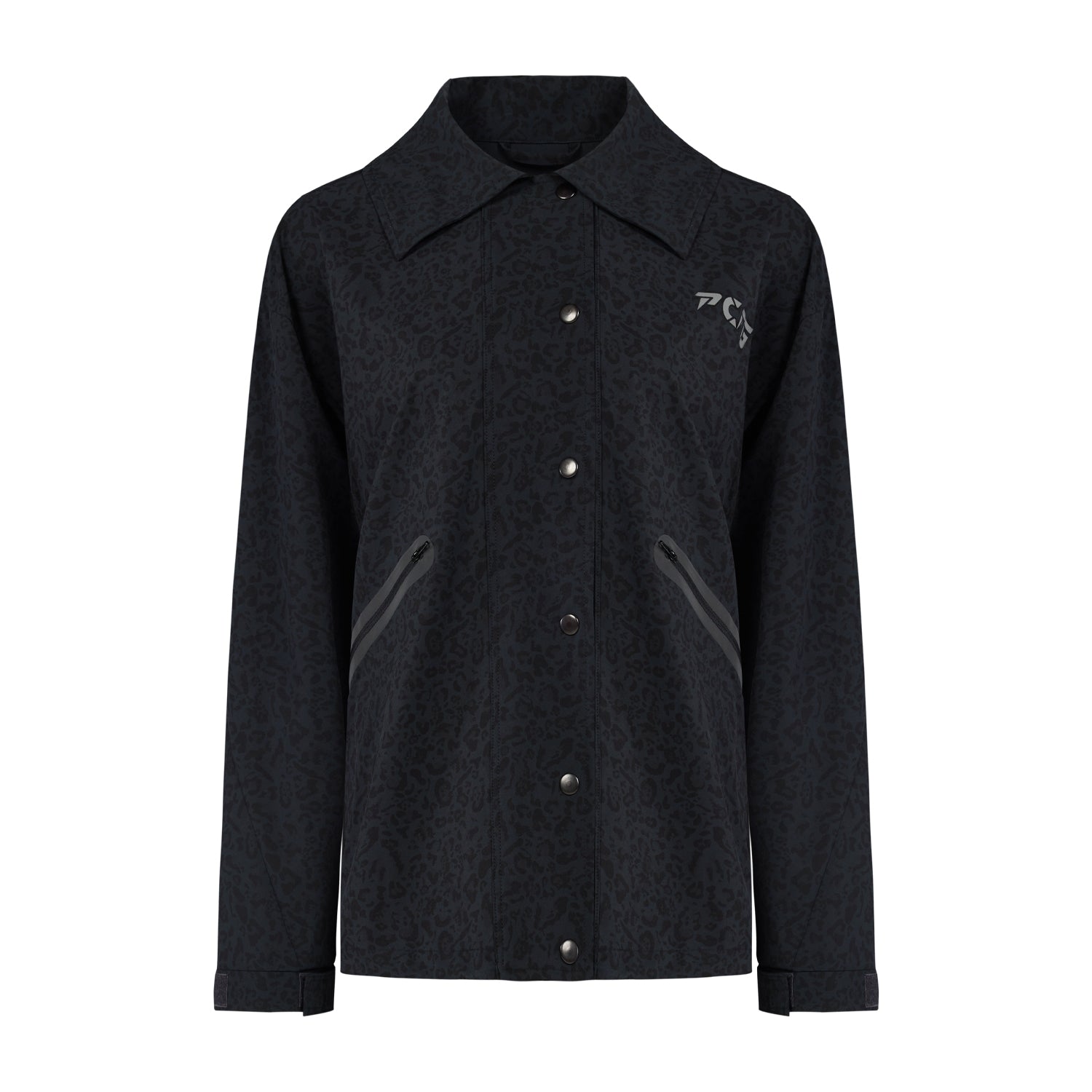 Free Heaven Leopard Track Suit Jacket - Black