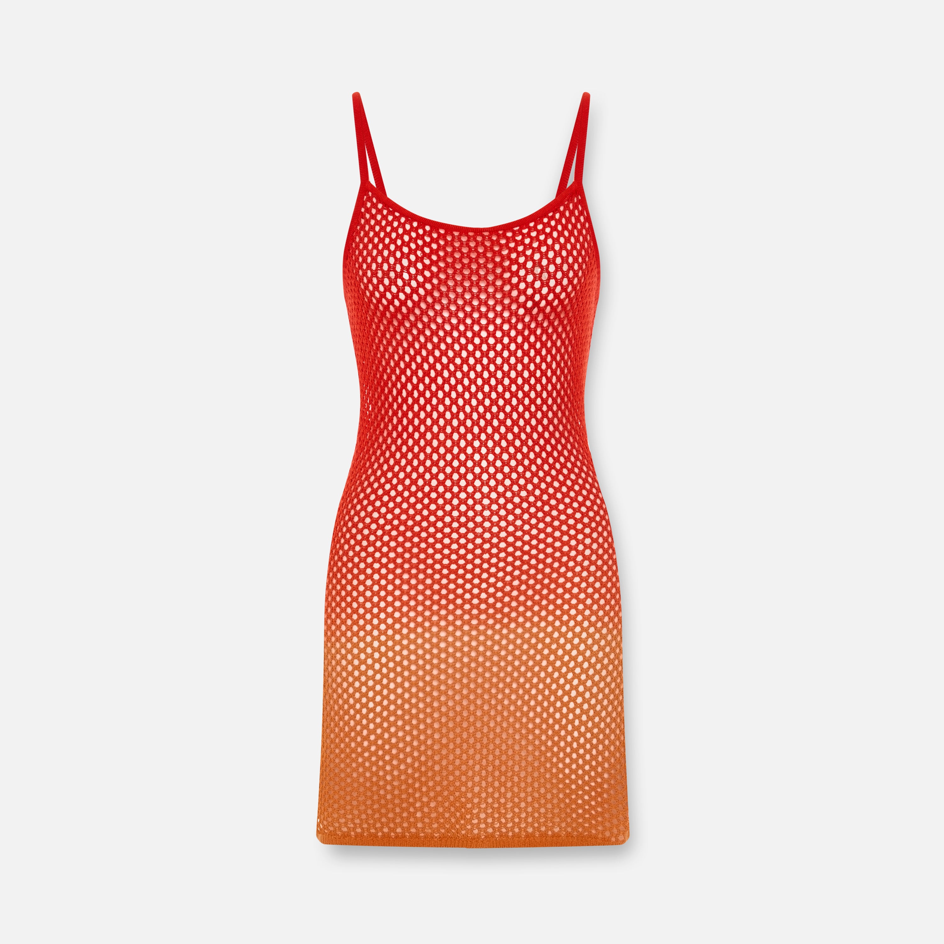Golden Hour Open-Knit Beach Mini Dress