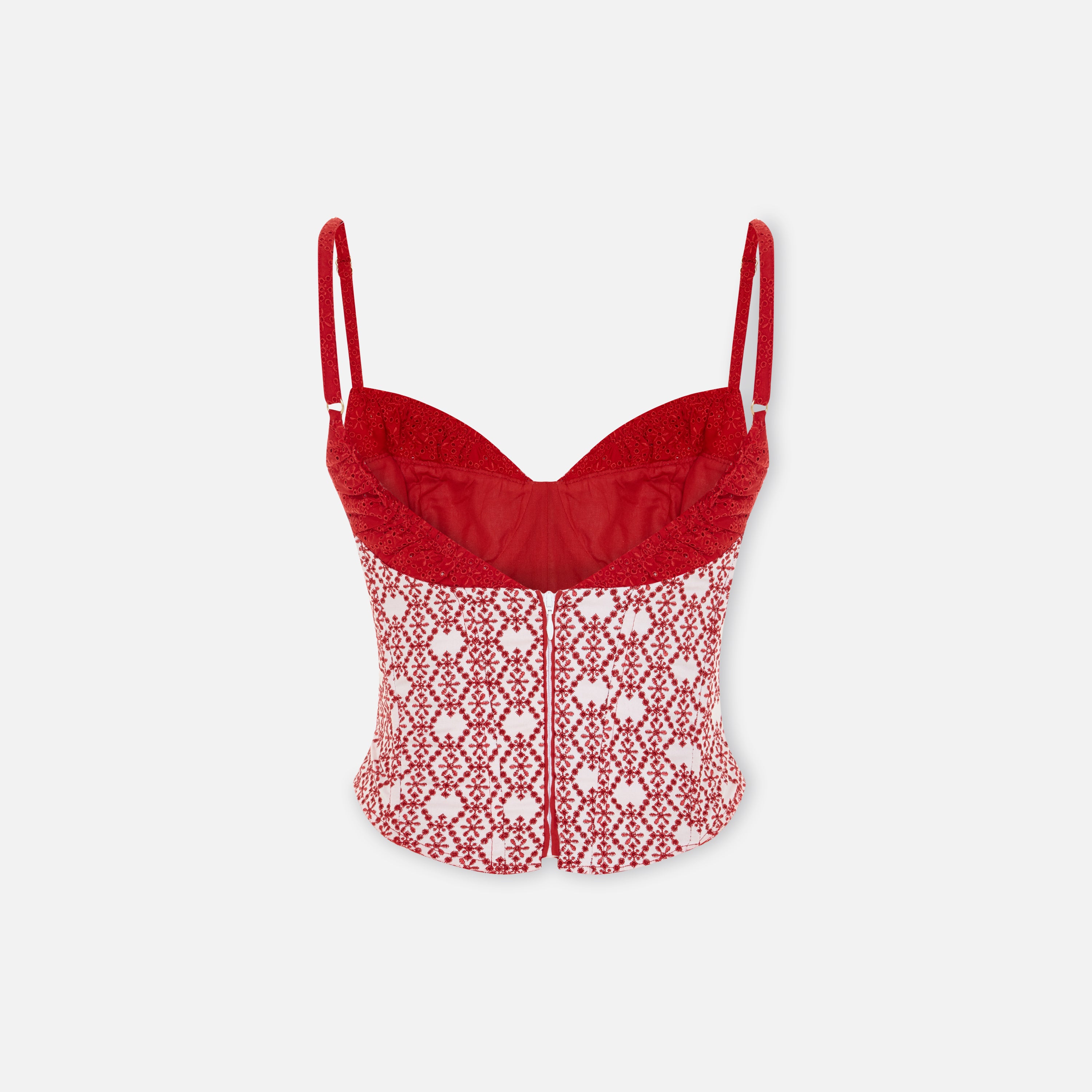 The Broderie Anglaise Edit Embroidered Bodice Corset Top