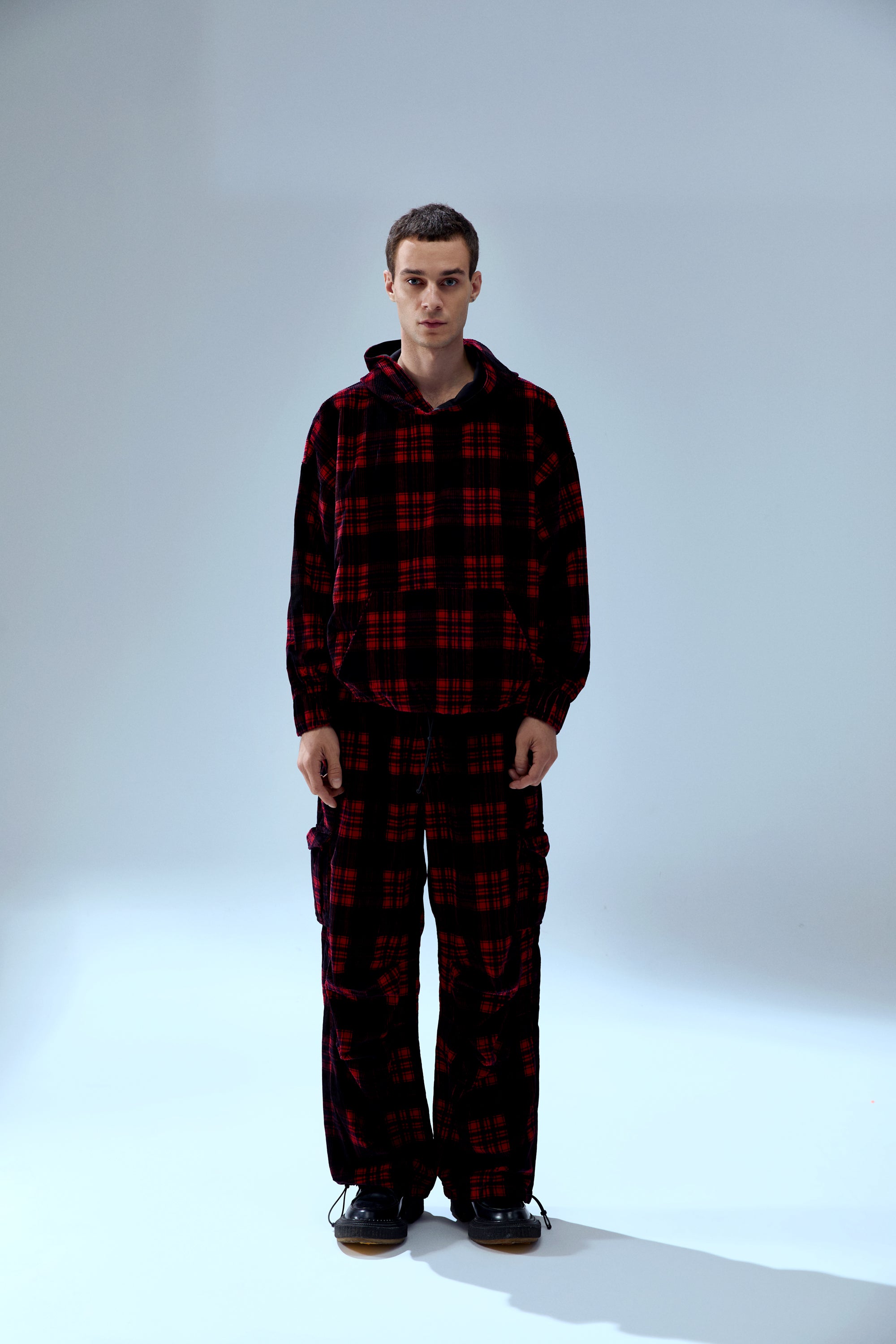 PURE COTTON YOUR *ITCH PLAID HOODY