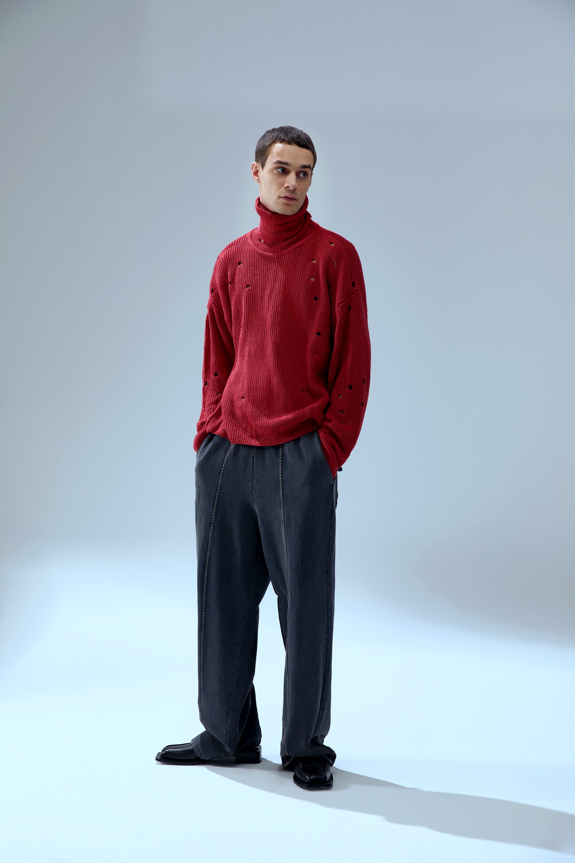 CASHMERE BLEND YOUR *ITCH HIGH NECK SWEAT - SAMBA