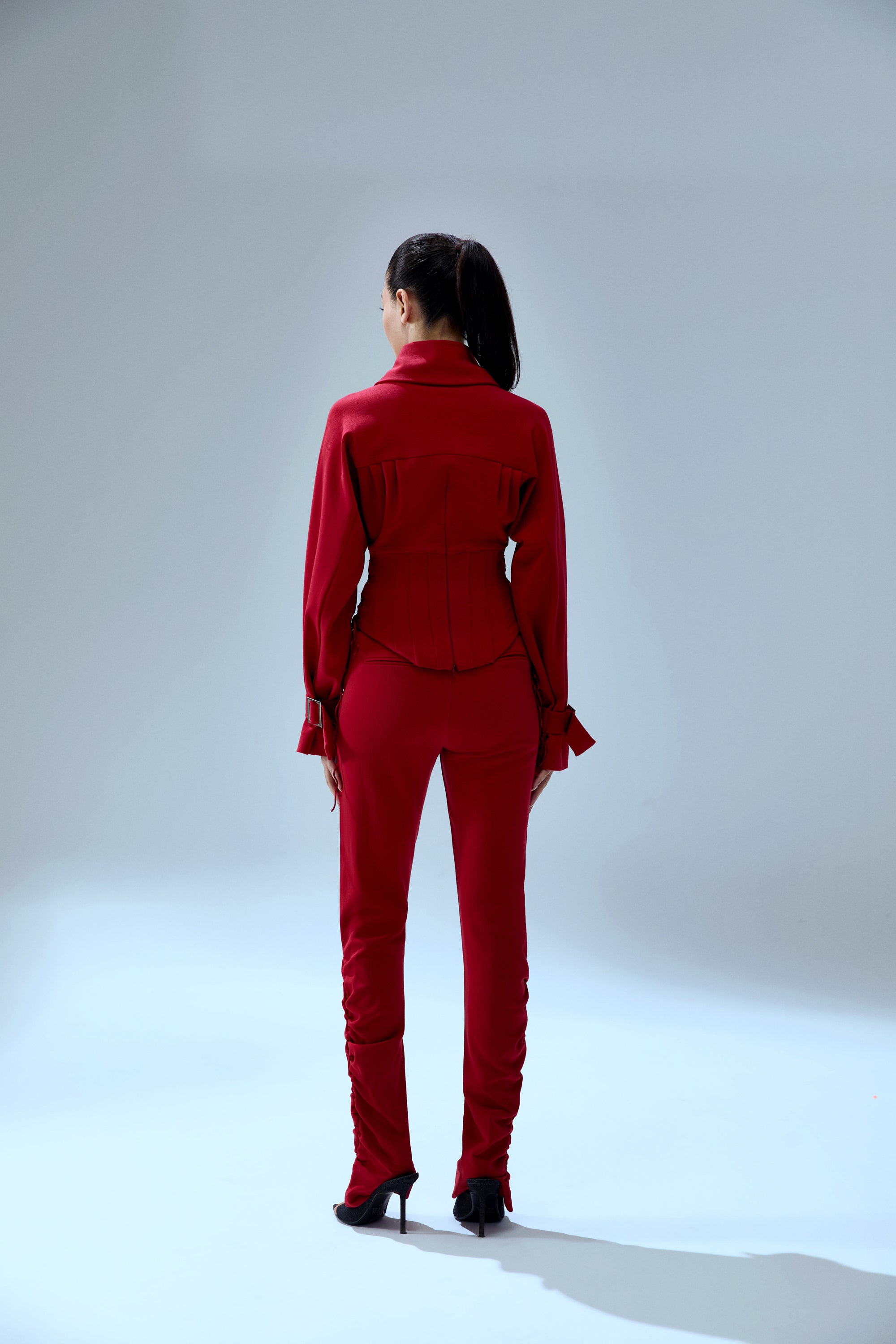 WOOL BLEND YOUR *ITCH CORSET BLOUSE - SAMBA