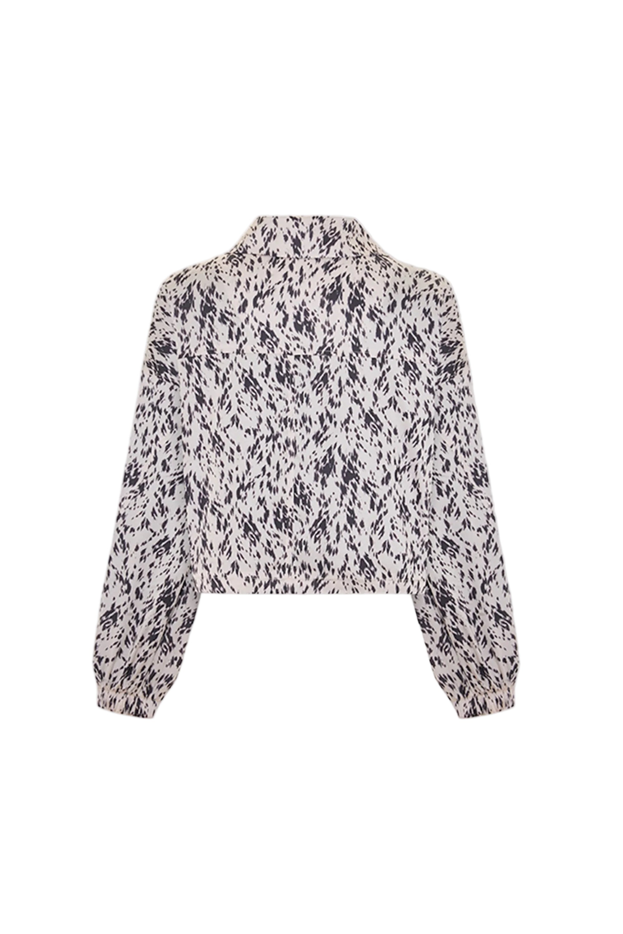 Floral patterned blouse on a white background