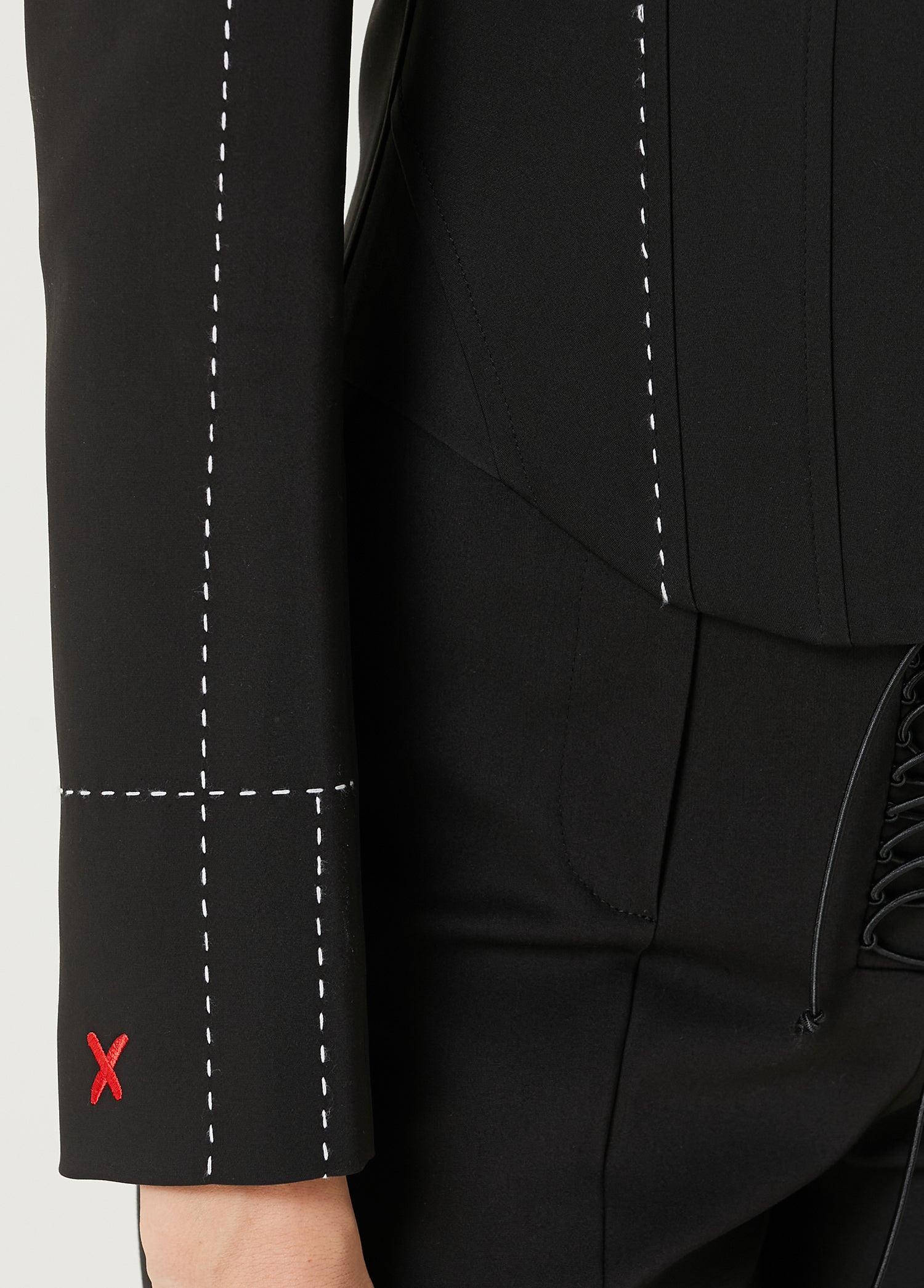 Free Heaven Stitch Detail Corset Blazer