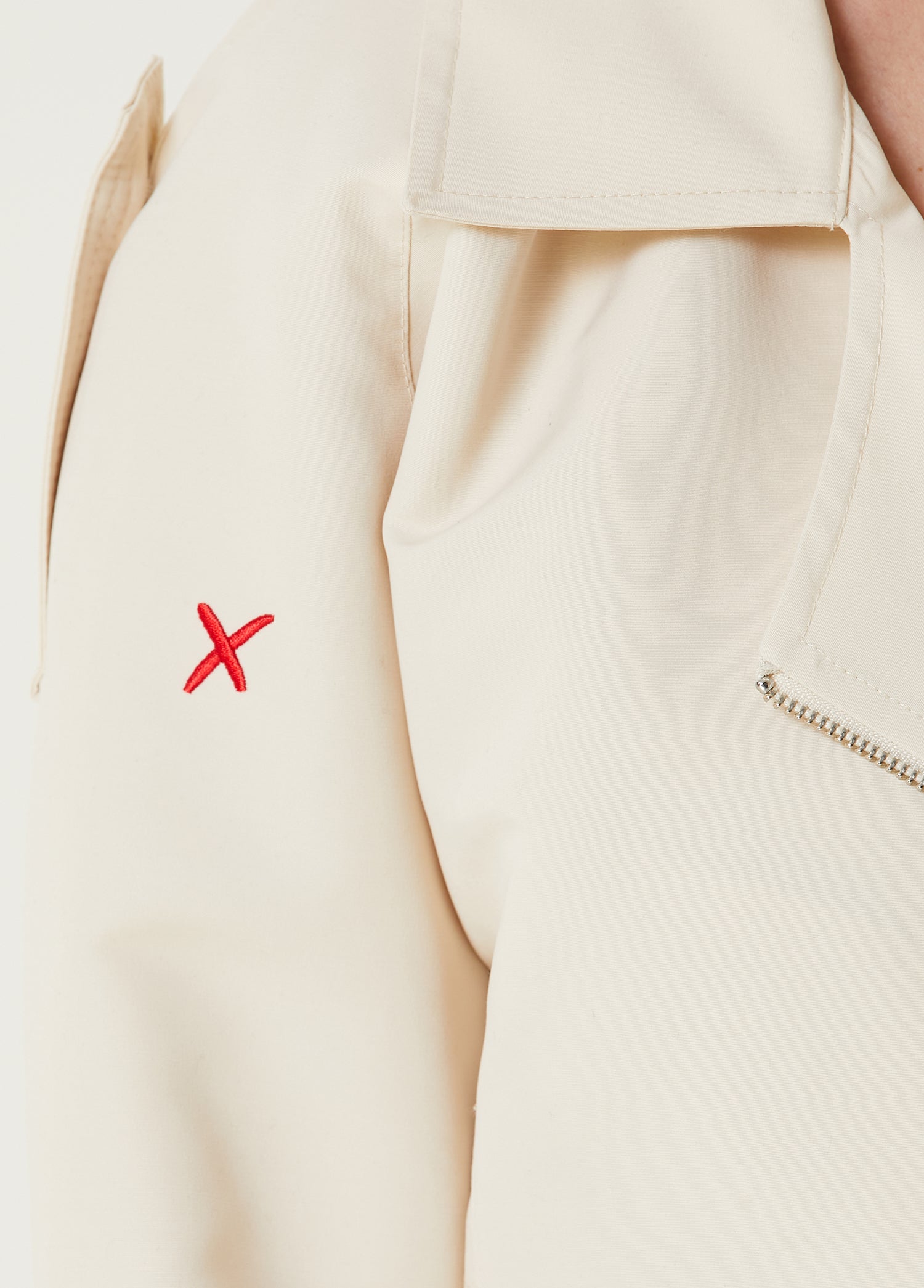 Free Heaven Cropped Waterproof Trenchcoat - Fog