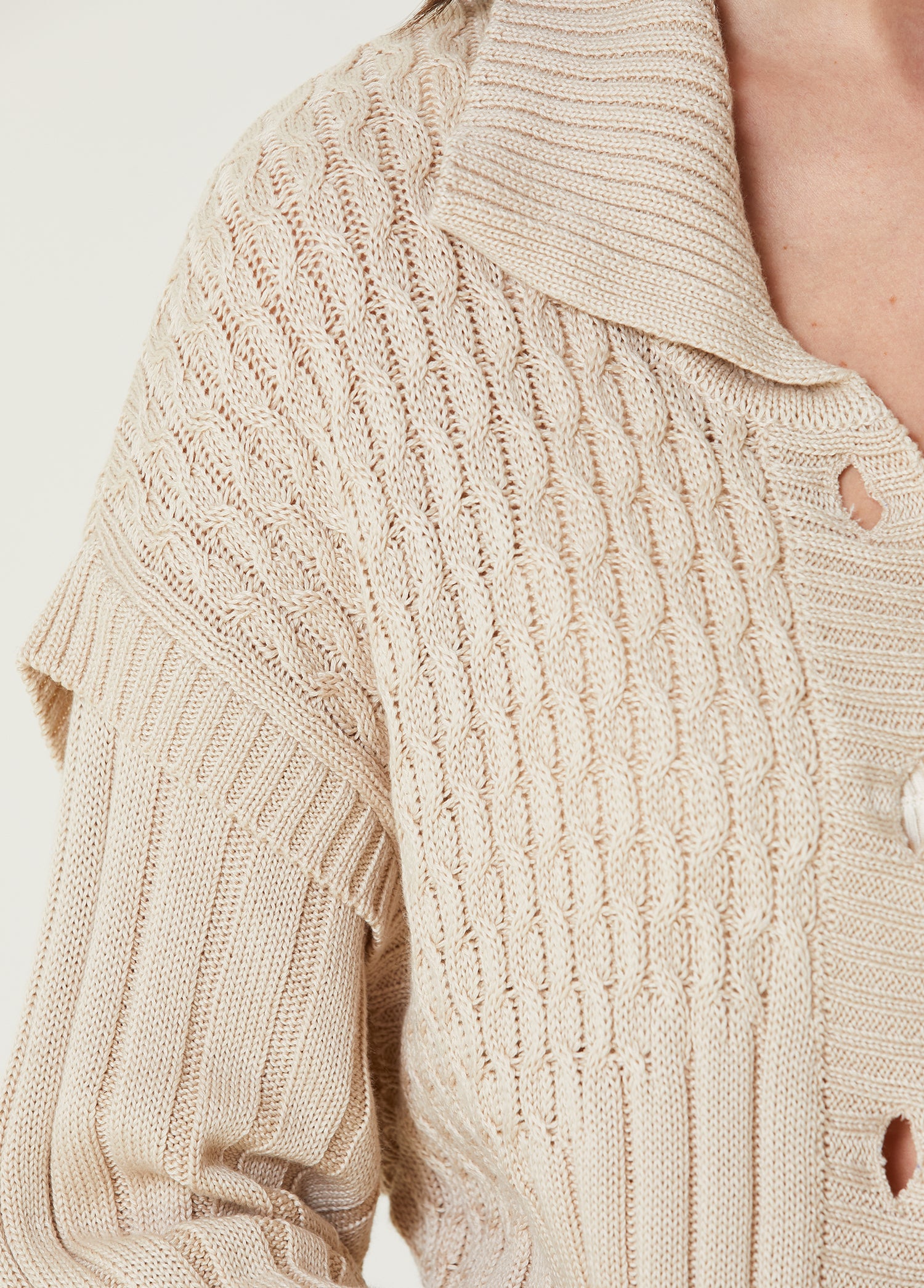 Soft Knit Cardigan - Fog