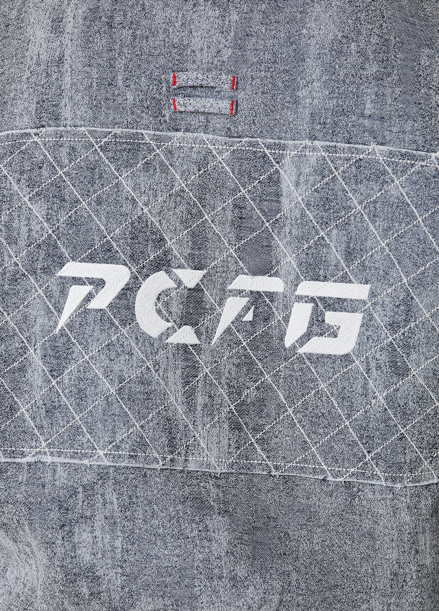 Linen Blend Free Heaven Ripped Look Bomber Jacket - Ultimate Grey