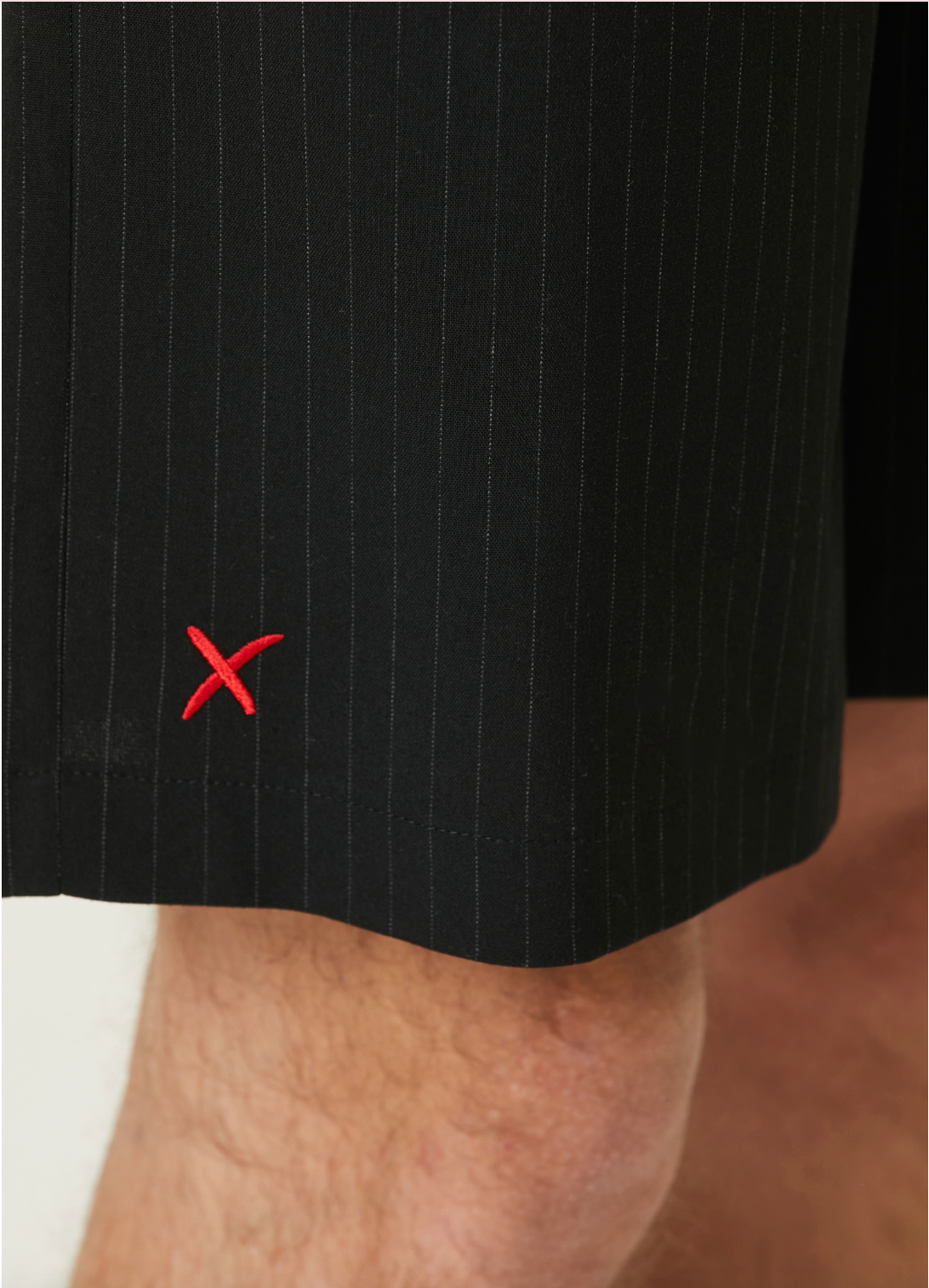 Free Heaven Striped Shorts - Jet Black