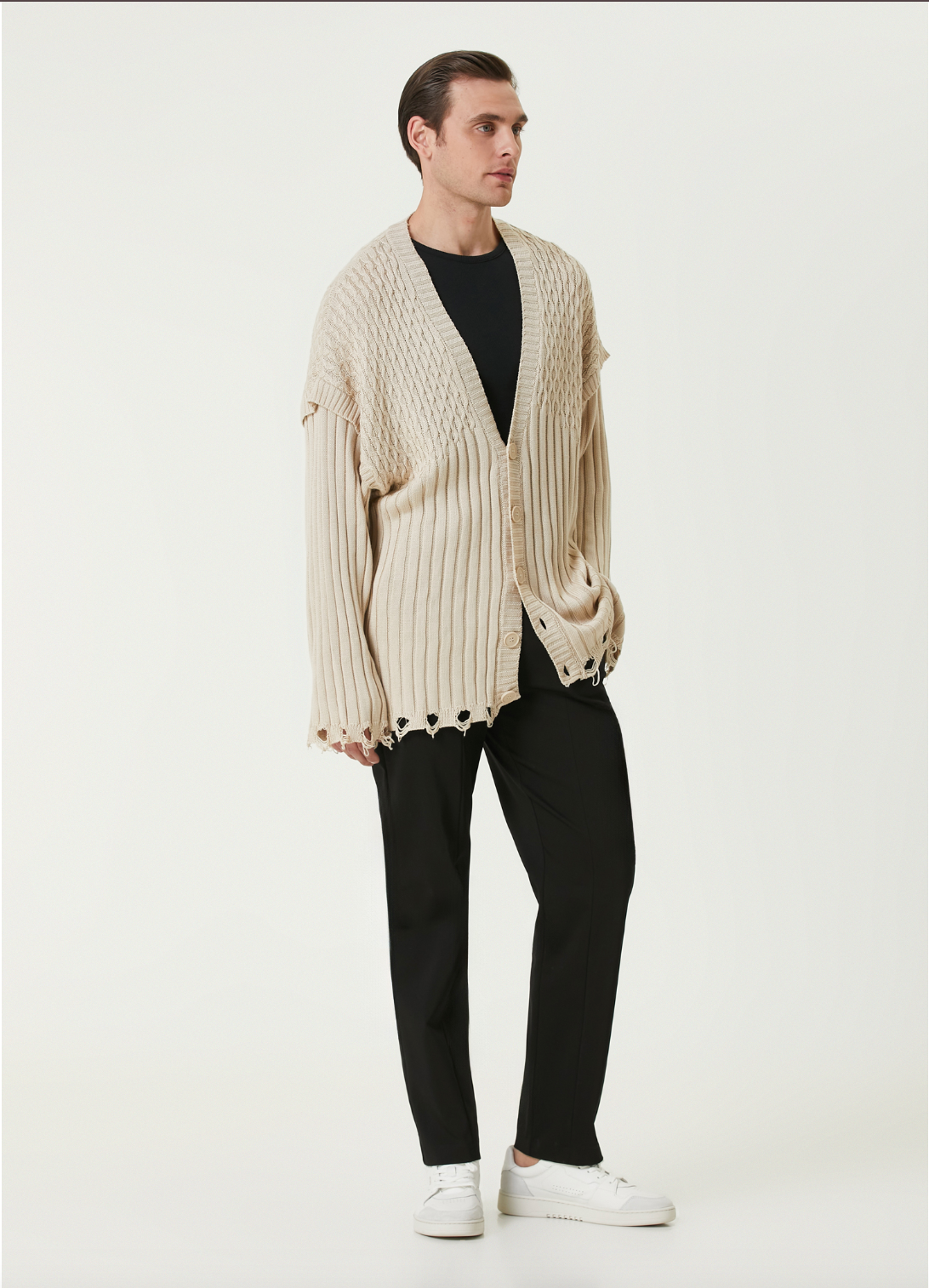 Soft Knit Cardigan - Fog