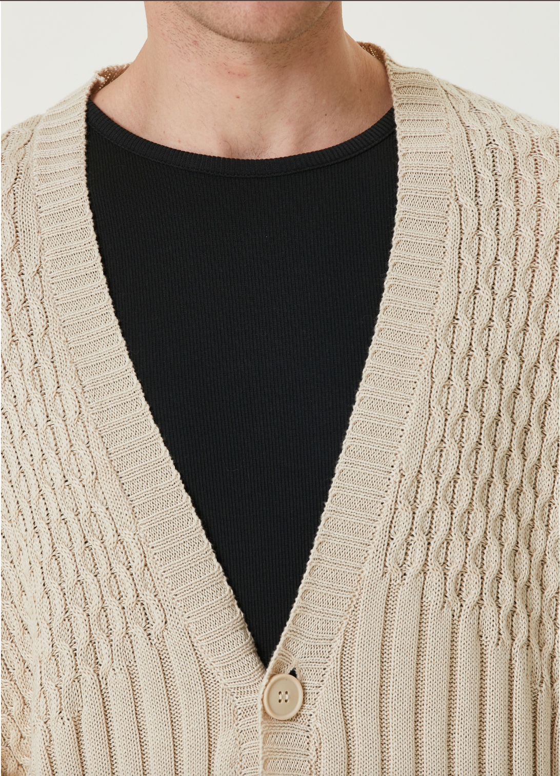 Soft Knit Cardigan - Fog