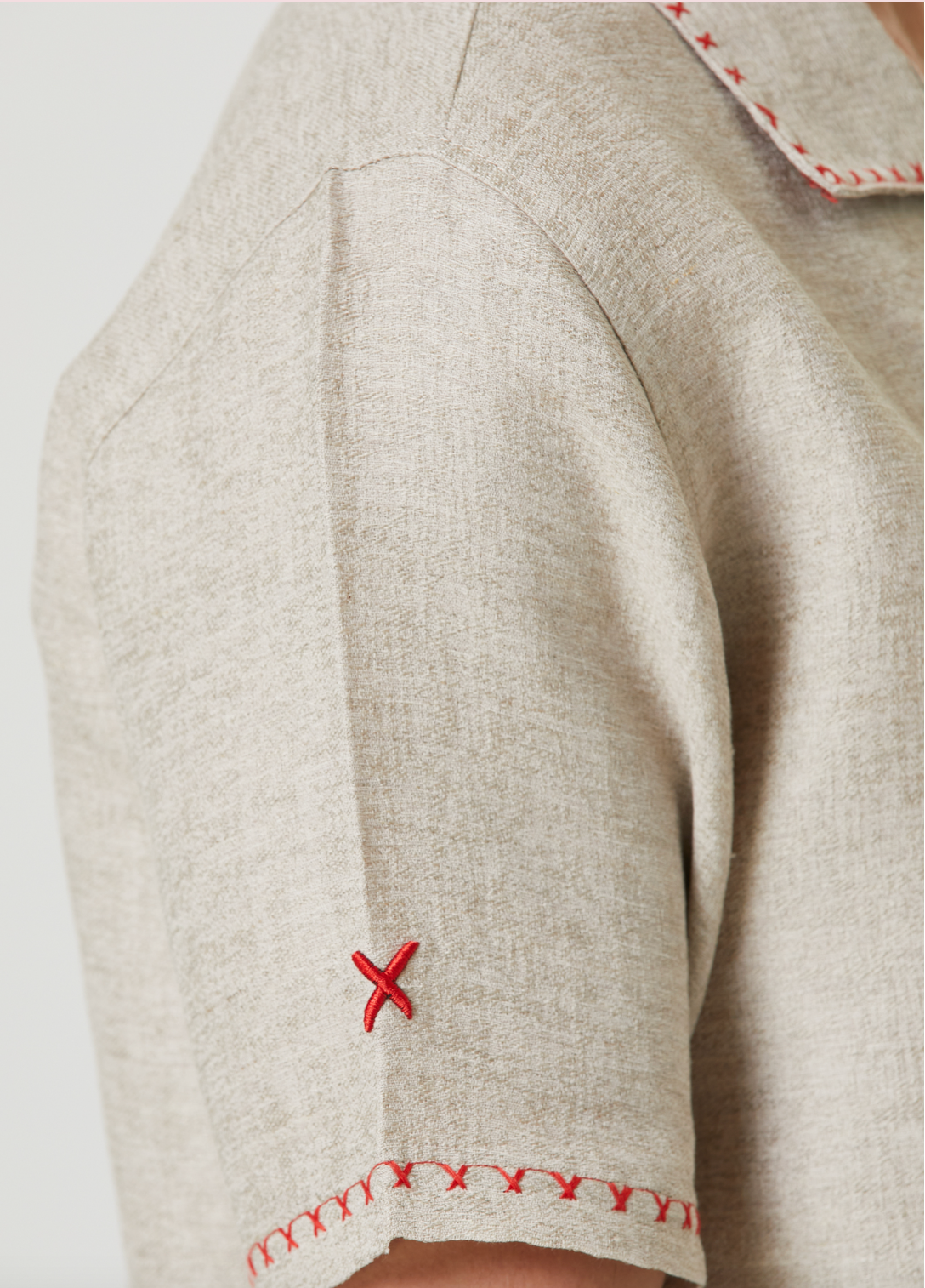 Linen Blend Free Heaven Linen Shirt - Fog