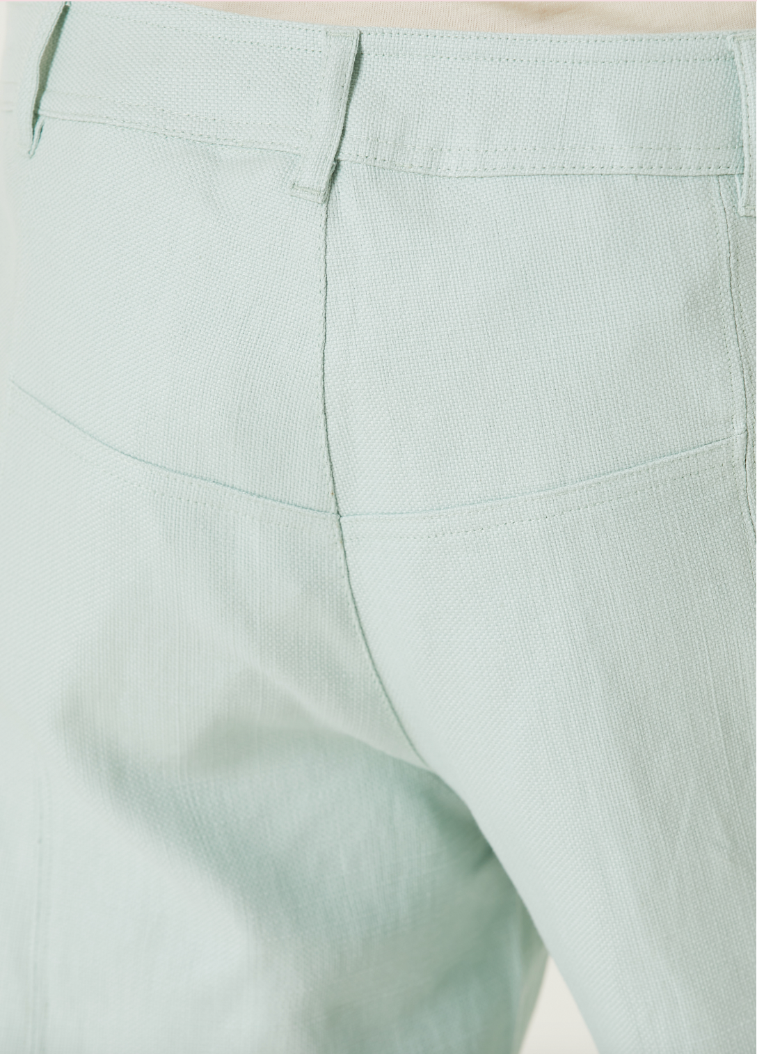 Linen Blend Free Heaven Pant With Pocket - Surf Spray