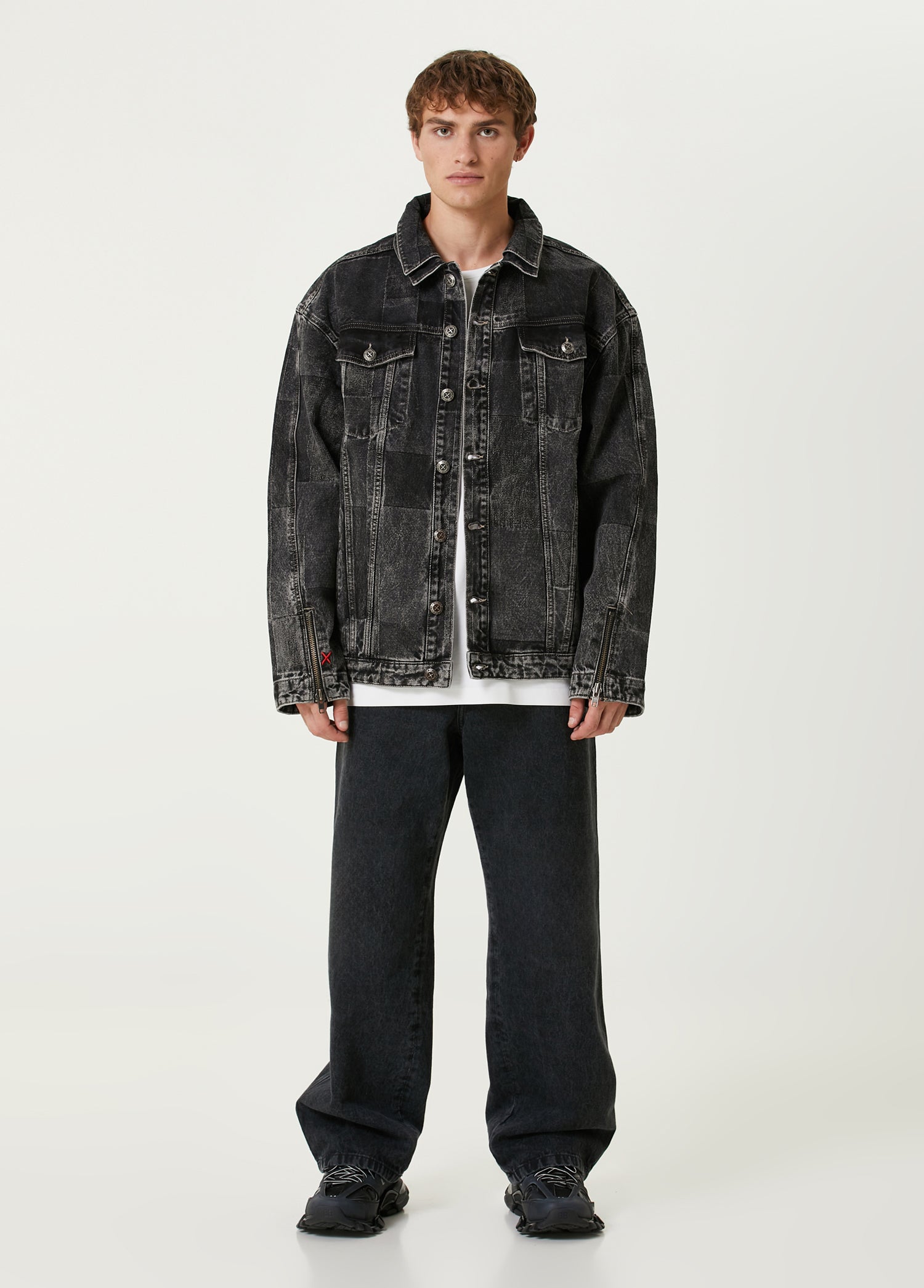 YOUR *ITCH COLORBLOCKED DENIM JACKET - BLACK