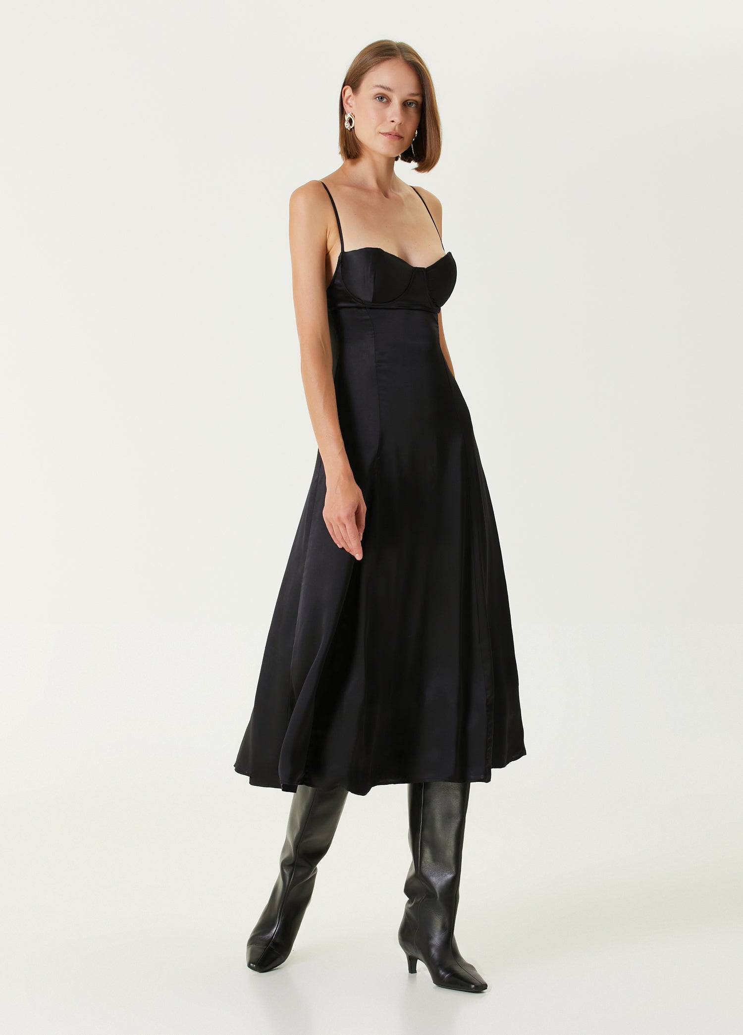 PURE SILK YOUR *ITCH SILK DRESS - JET BLACK