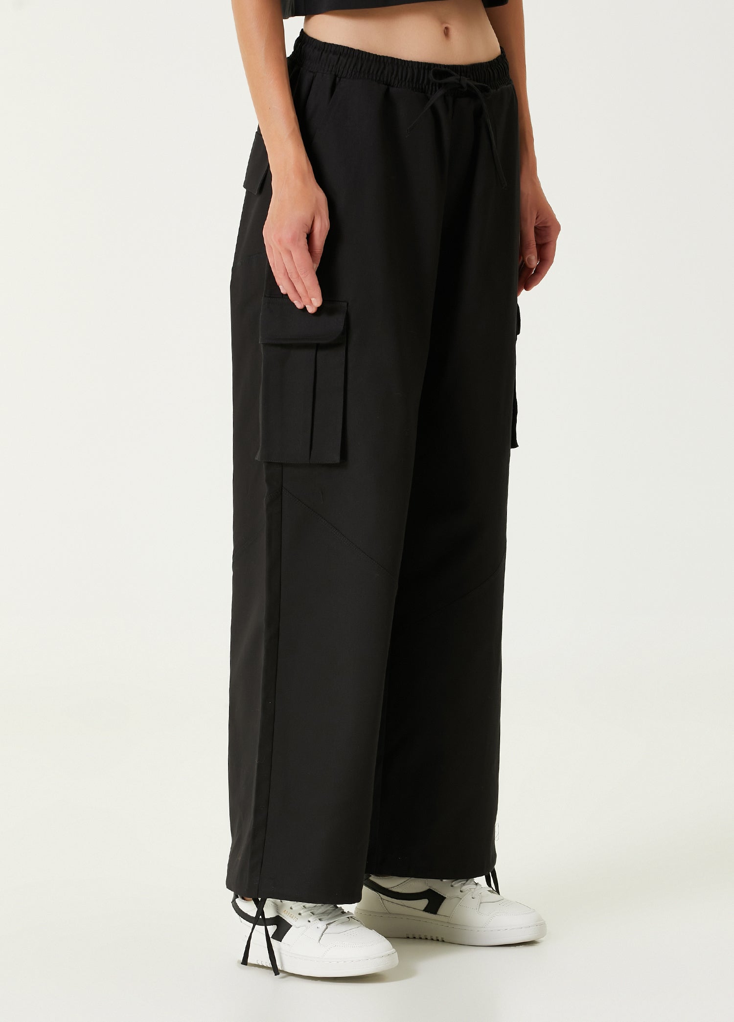 COTTON BLEND YOUR *ITCH CARGO PANT - BLACK