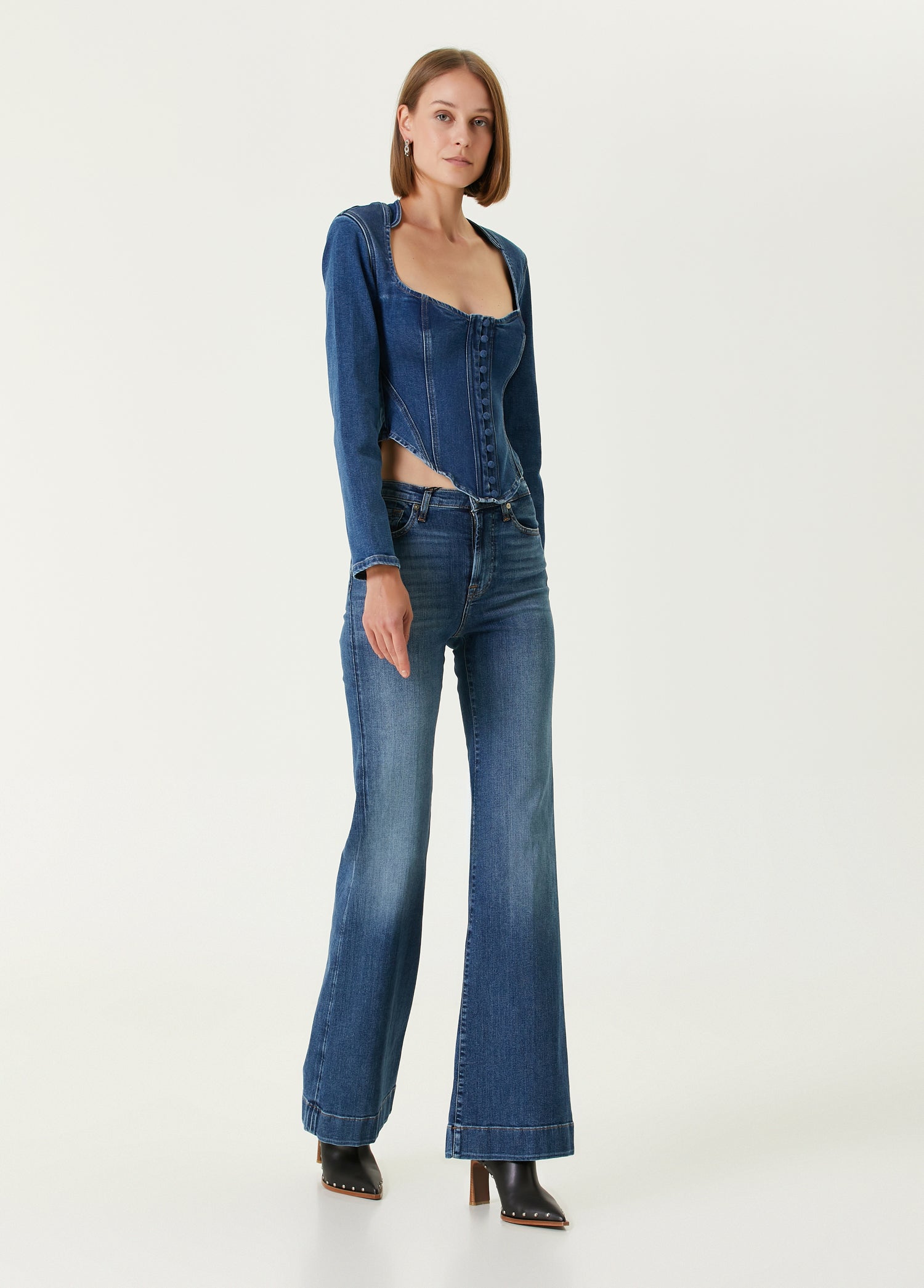 YOUR *ITCH CORSET DENIM CORSET TOP