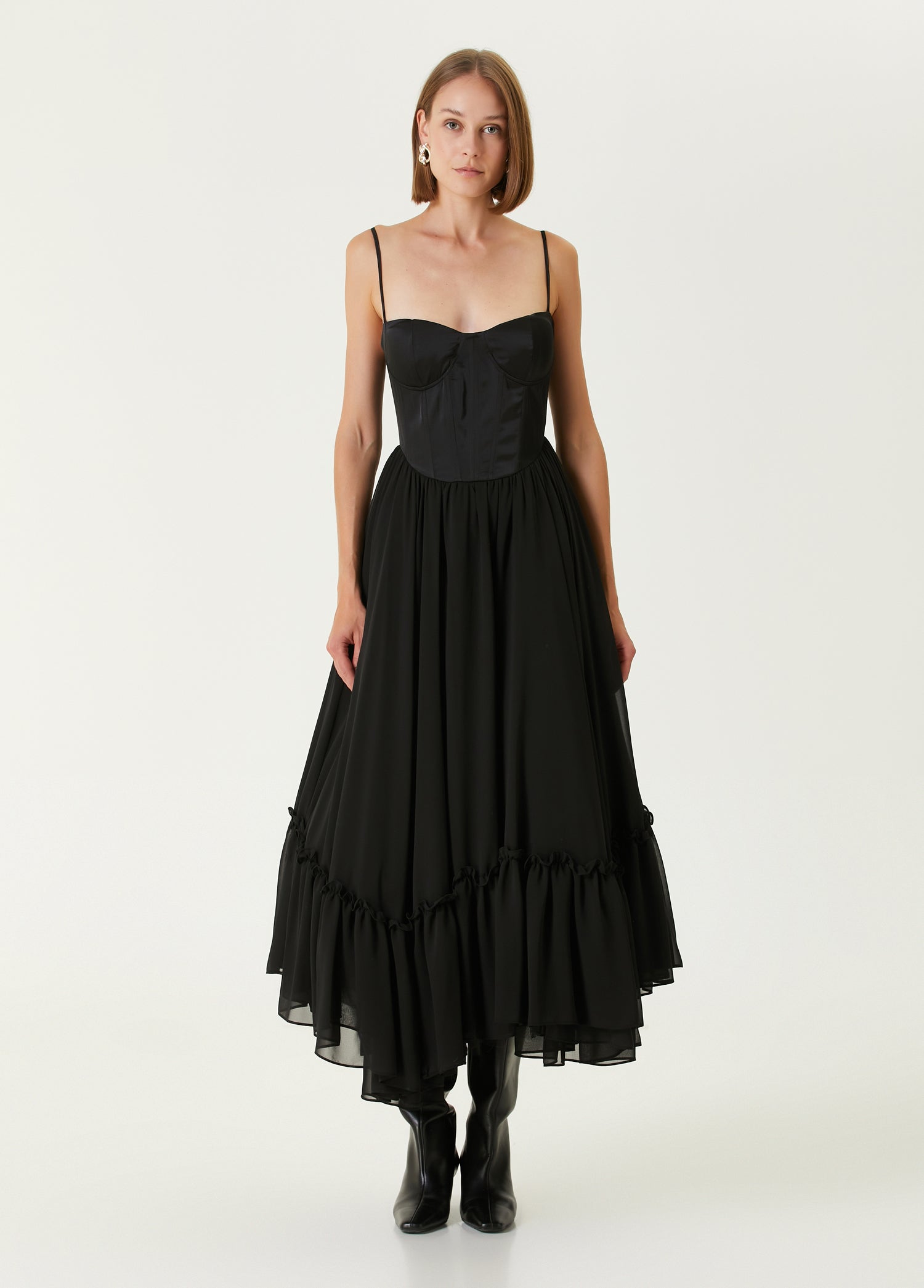 YOUR *ITCH SWAN DRESS - JET BLACK