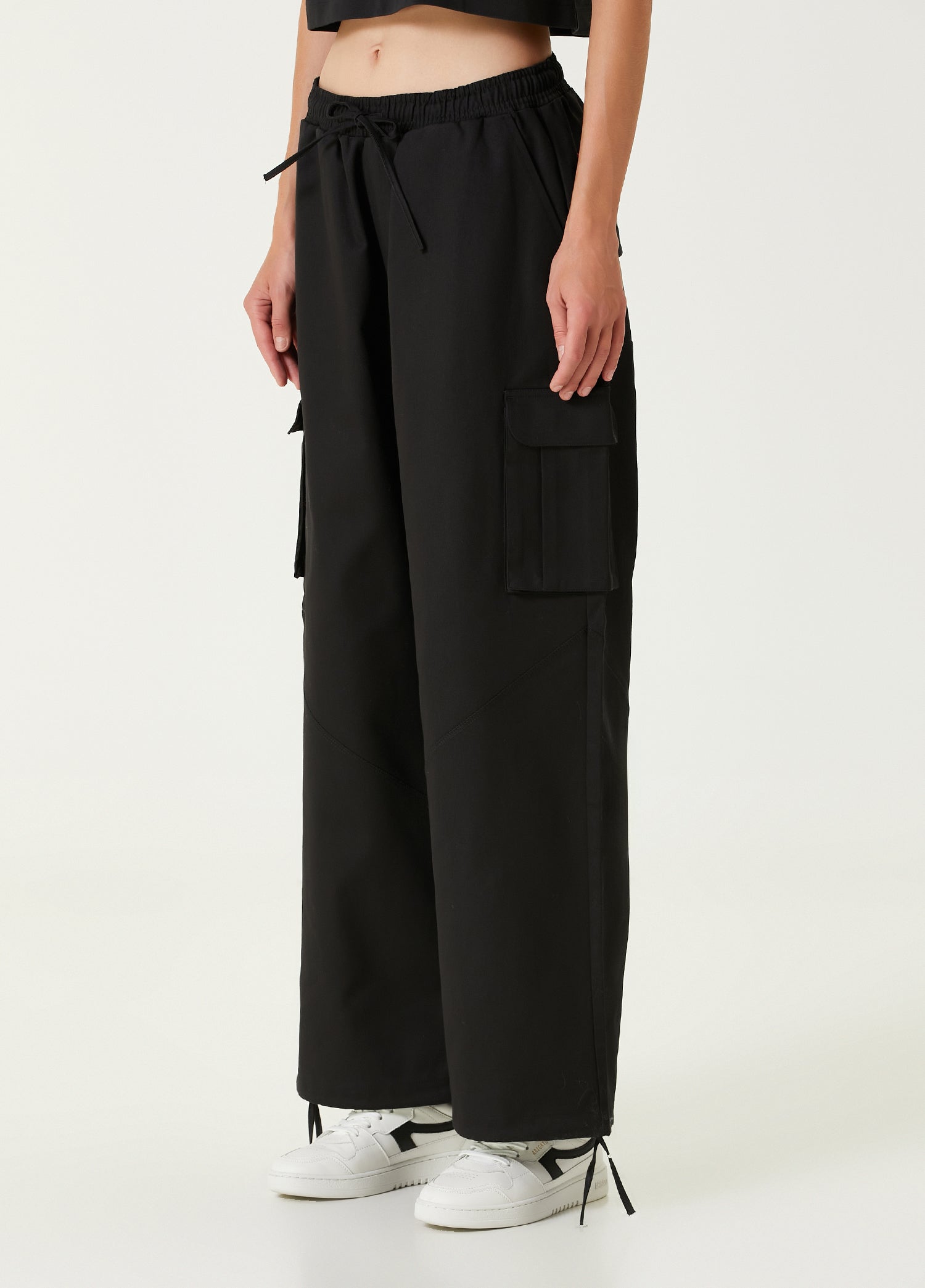 COTTON BLEND YOUR *ITCH CARGO PANT - BLACK