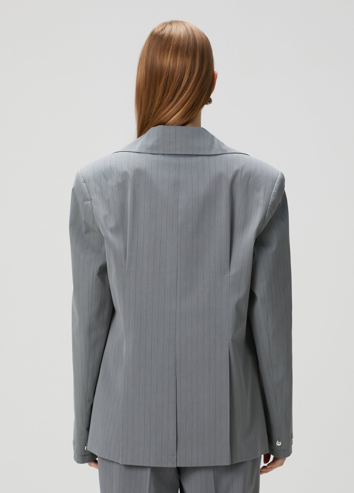 COTTON WOVEN JACKET - GRAY