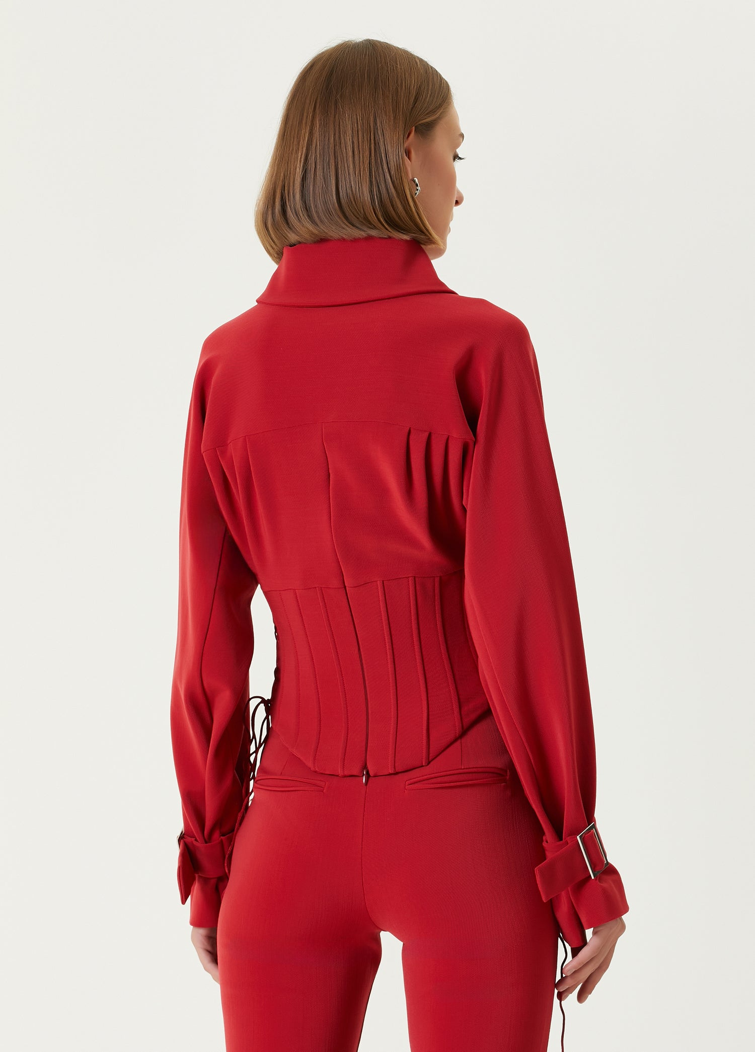 WOOL BLEND YOUR *ITCH CORSET BLOUSE - SAMBA