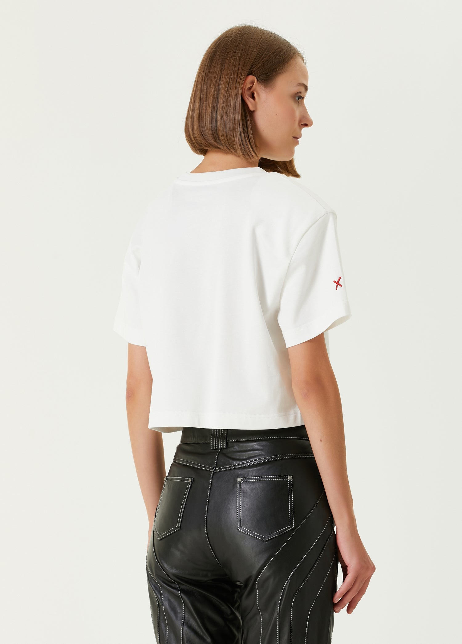 COTTON YOUR *ITCH SHOULDER PADDED T-SHIRT - WHITE