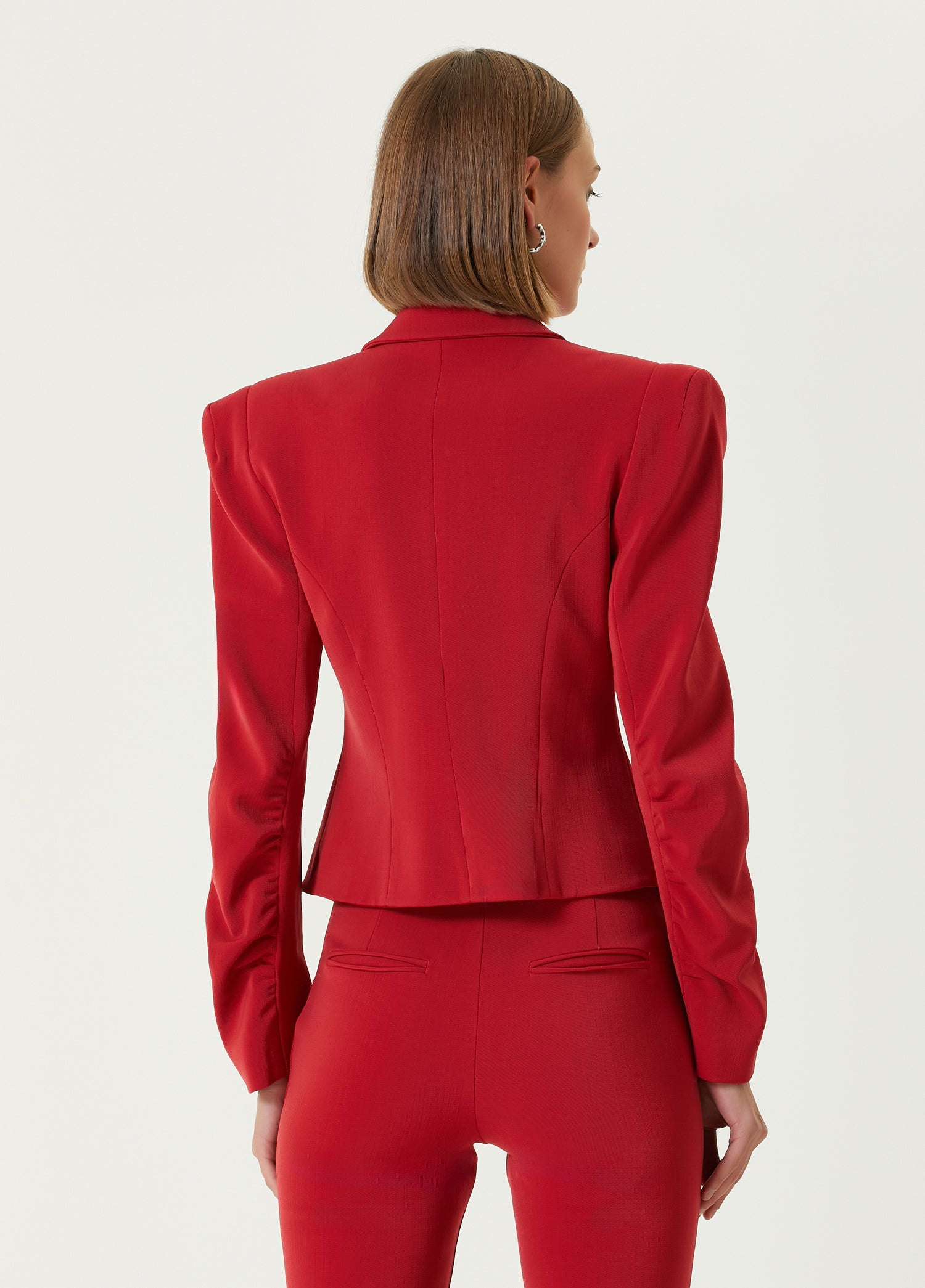 WOOL BLEND YOUR *ITCH FITTED BLAZER JACKET - SAMBA