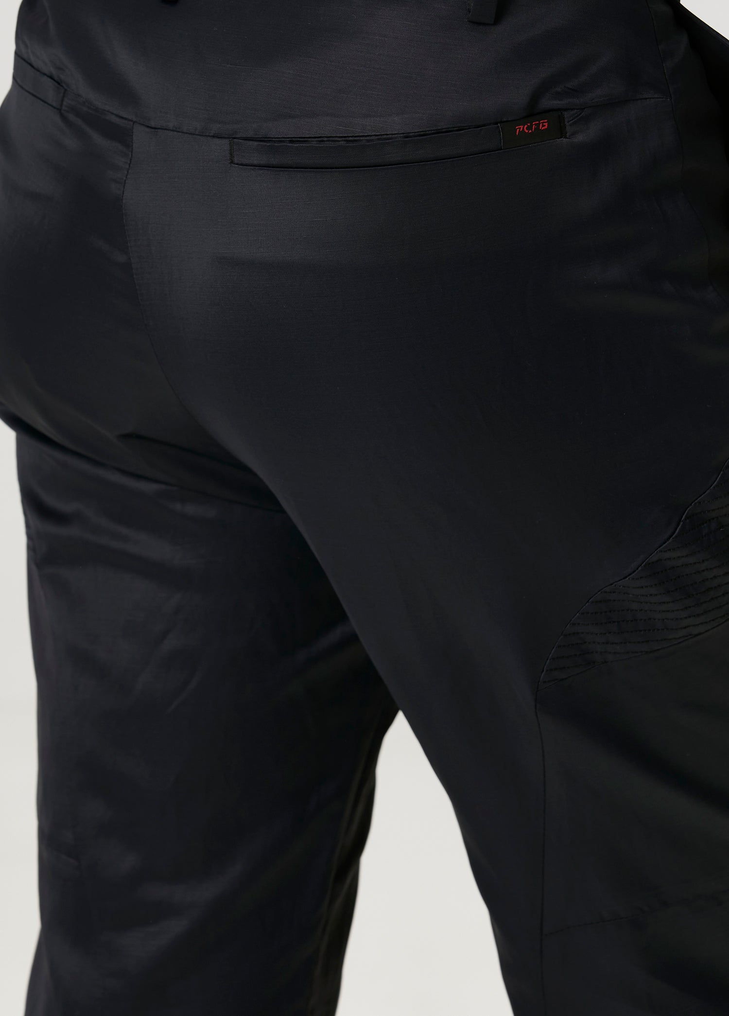 LINEN & COTTON BLEND SHINY WOVEN REGULAR FIT PANT