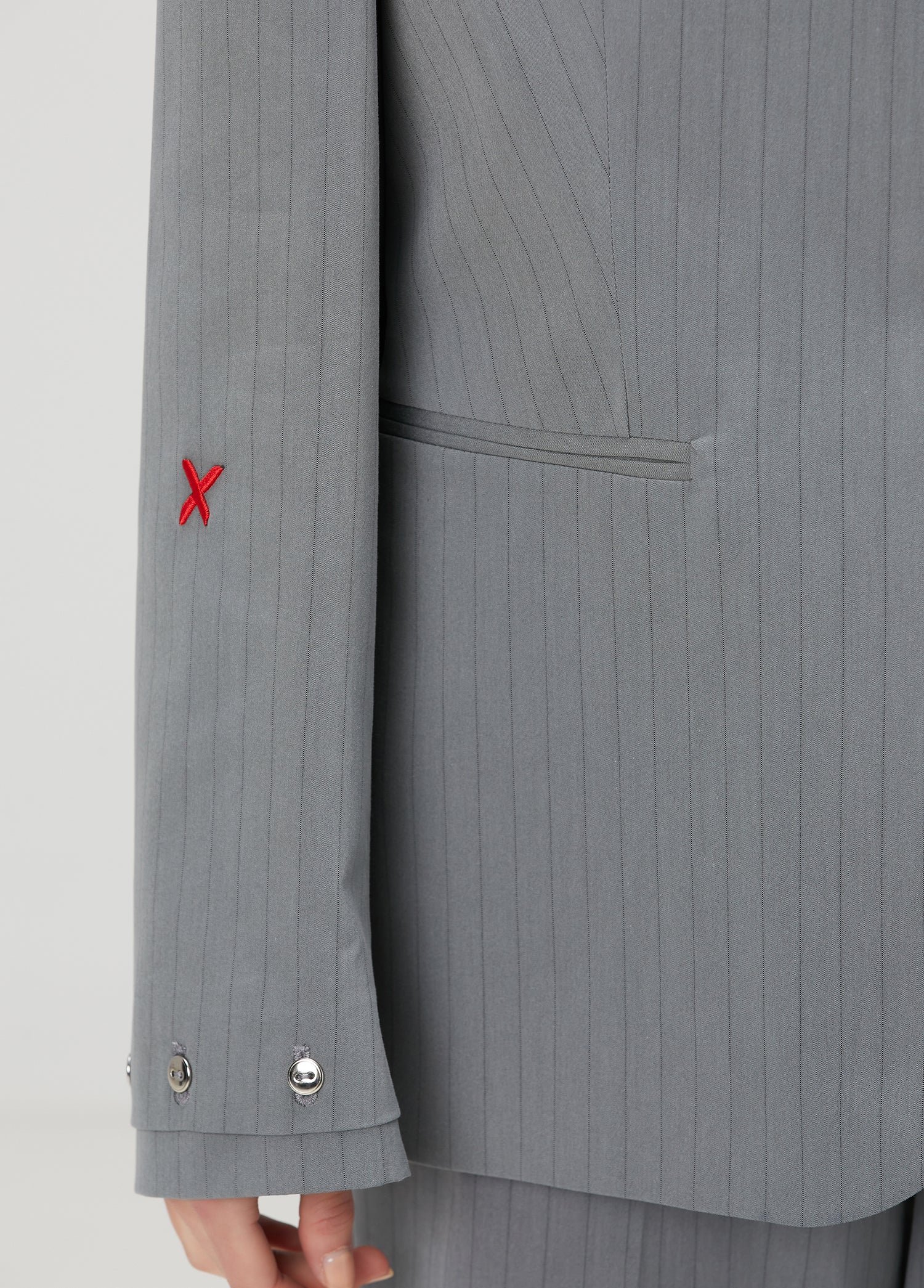 COTTON WOVEN JACKET - GRAY