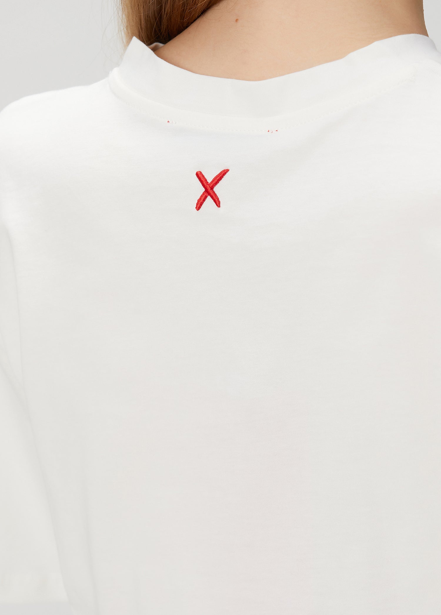 Pure Cotton Oversized Crop Top - White