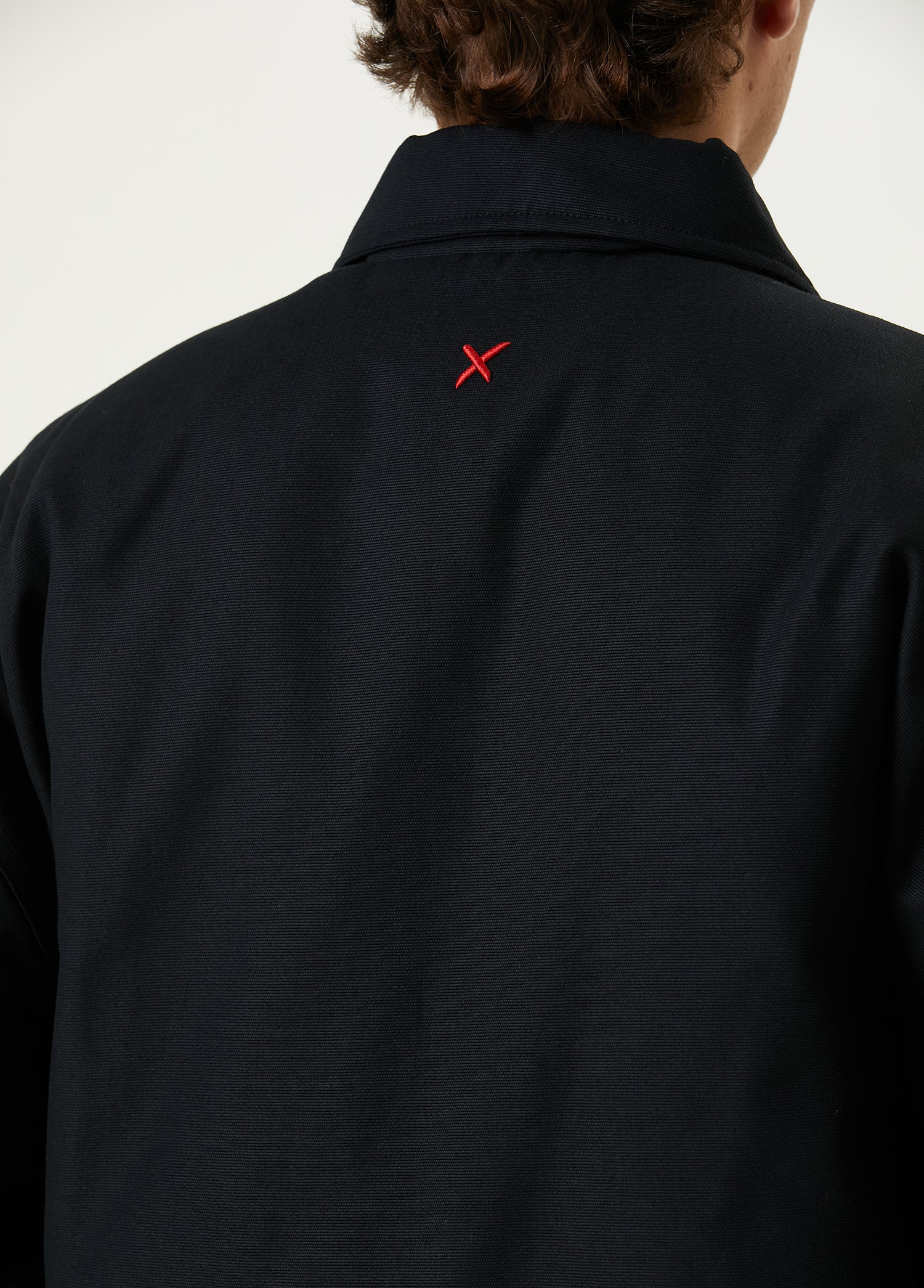 Cotton Men Oversized Puffer Jacket - Black