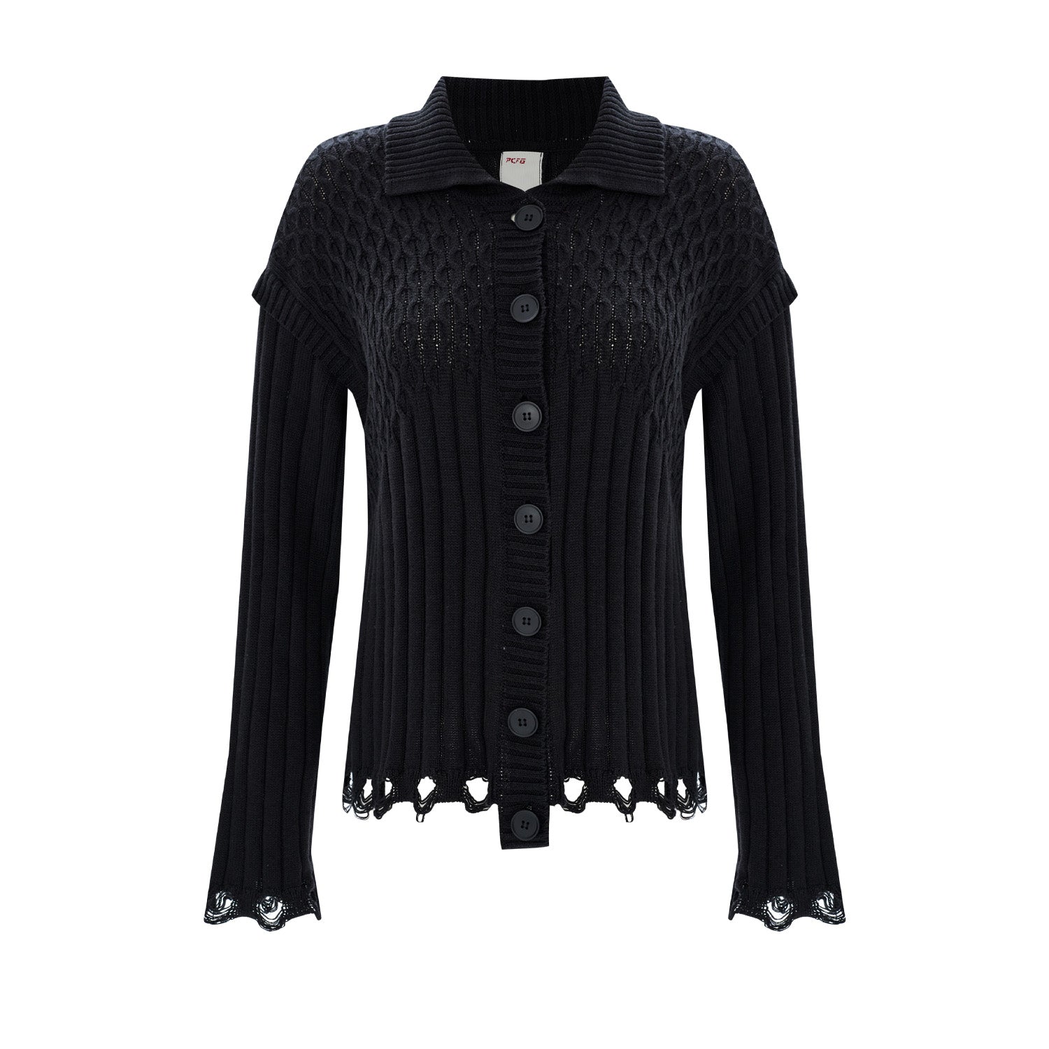 Soft Knit Cardigan - Jet Black