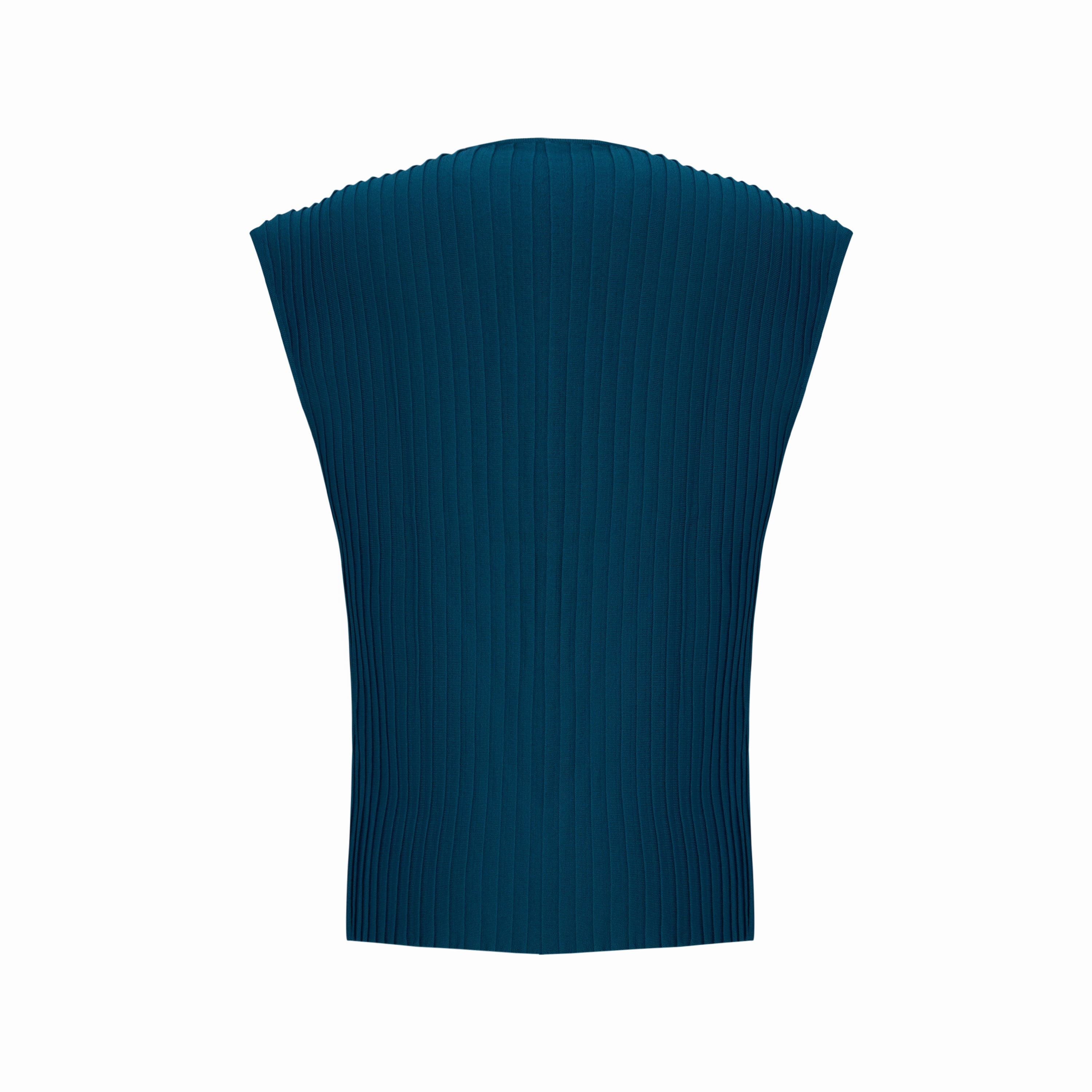 KNITTED VEST - MOROCCAN BLUE