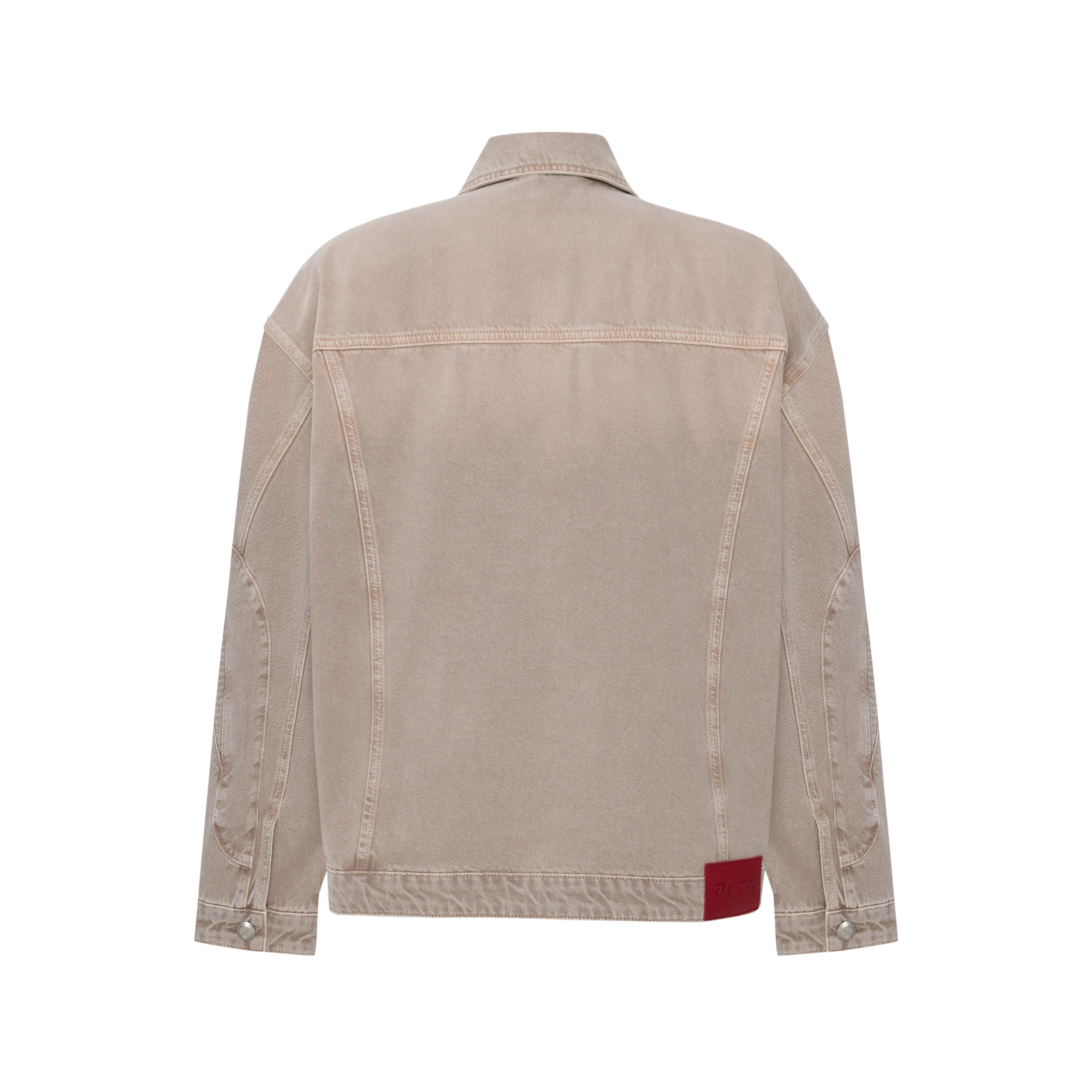 PURE COTTON FADED DENIM JACKET - MOON ROCK