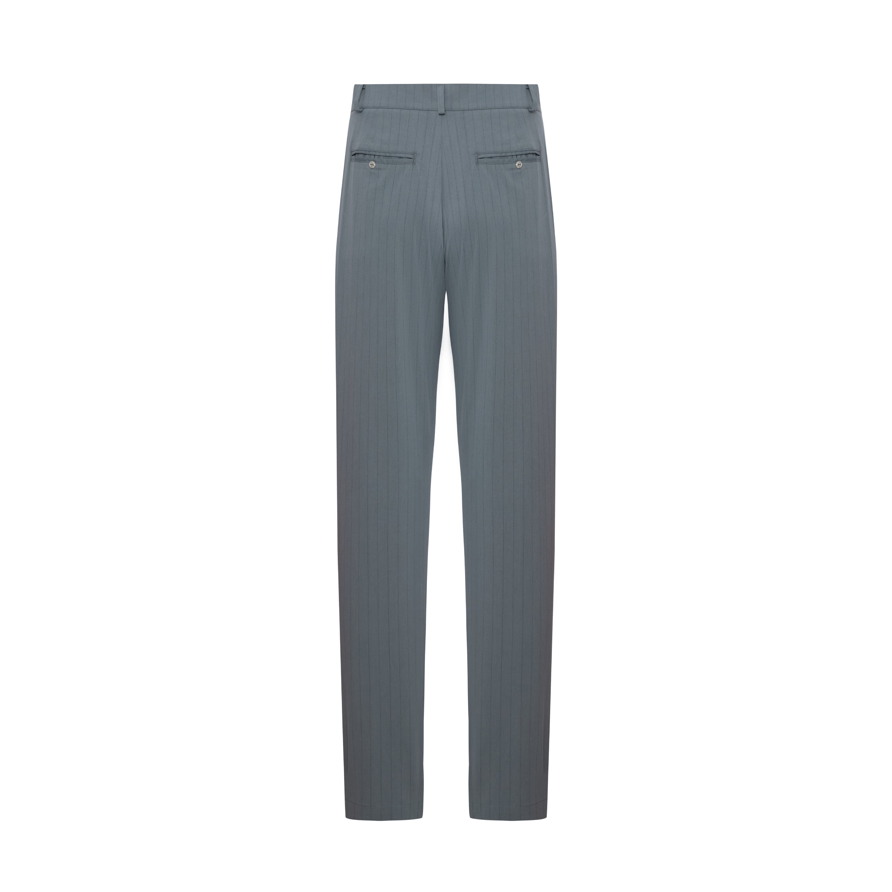 COTTON BLEND STRIPED WOVEN CASUAL PANT