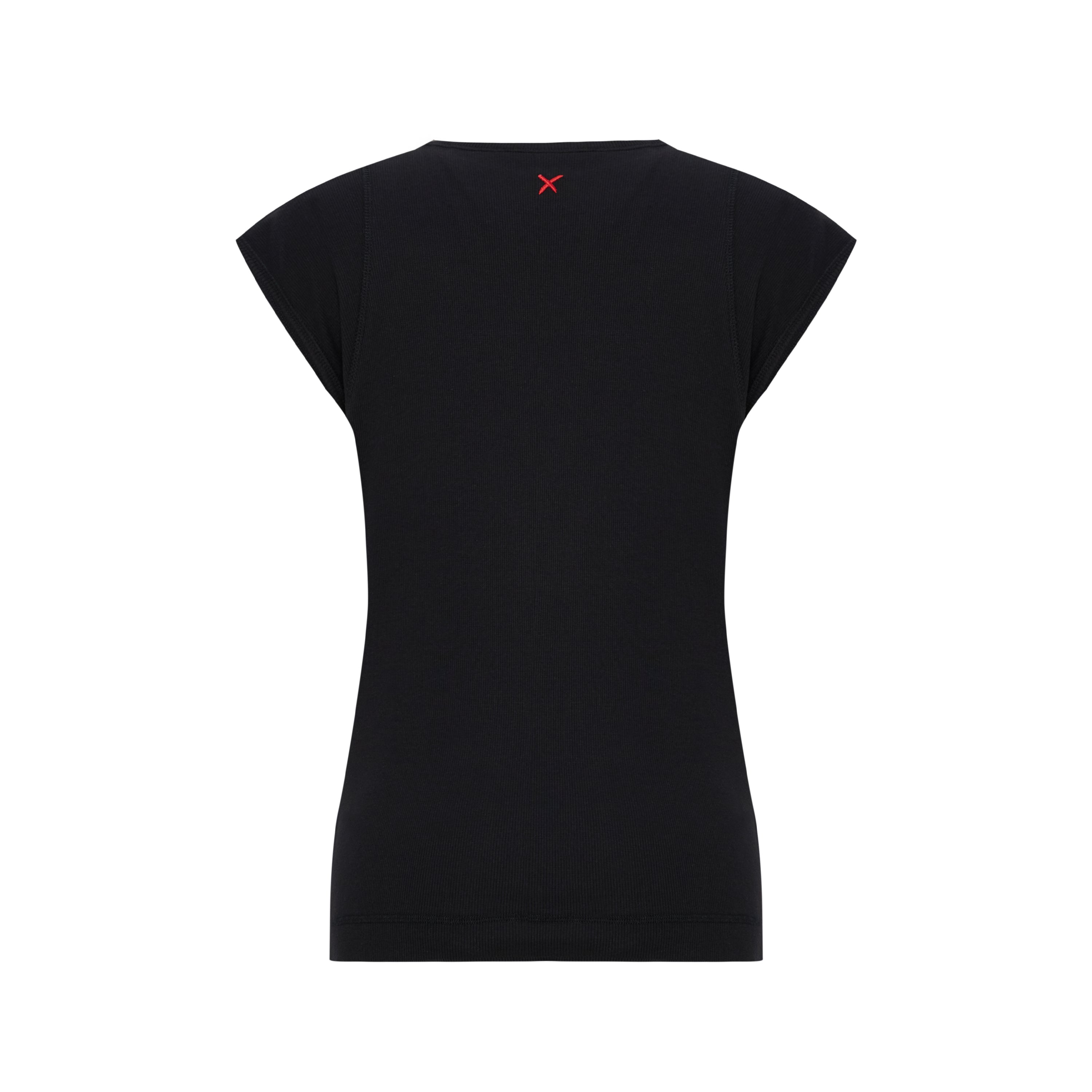 RIB TANK TOP WITH PATCH