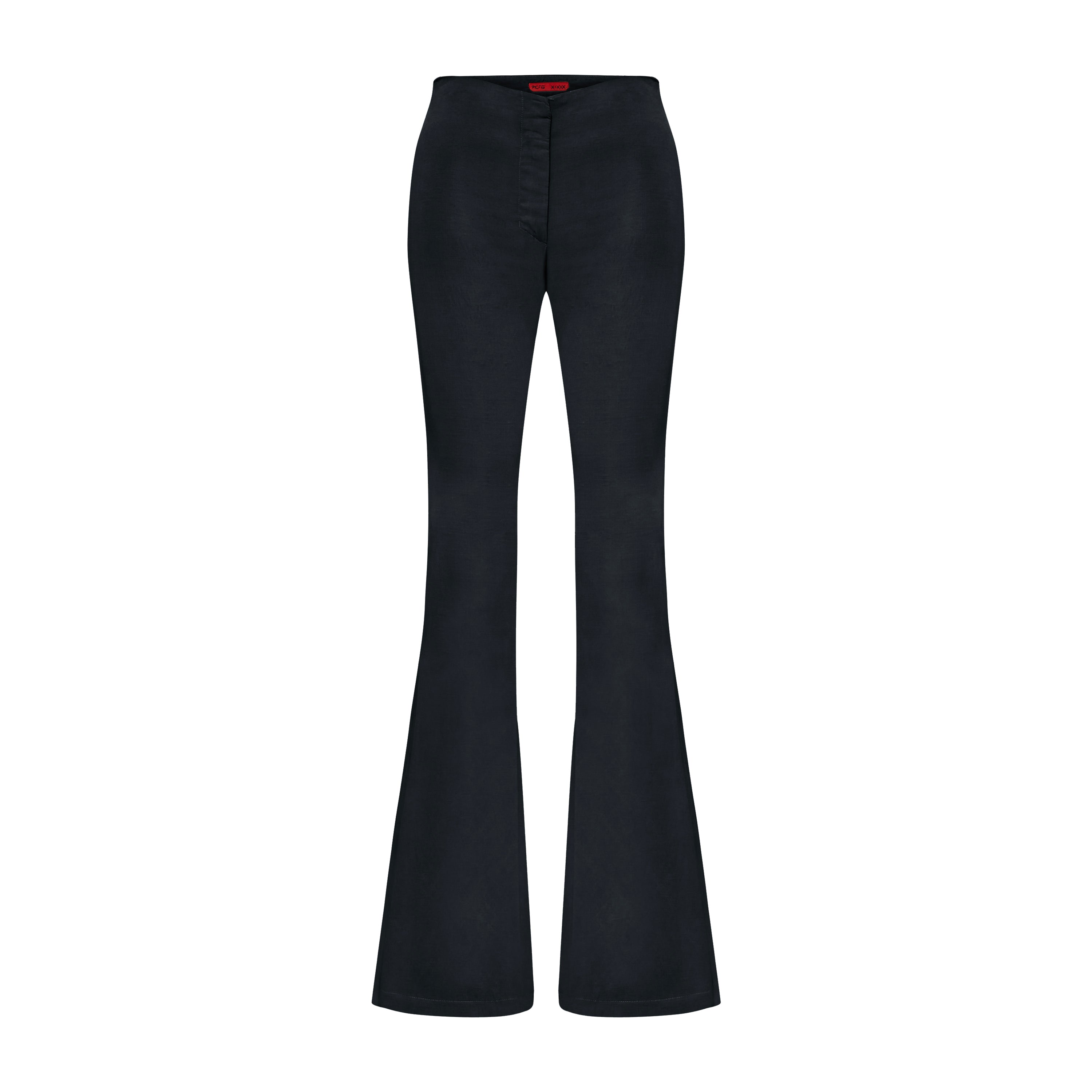 SHINY WOVEN PANT - BLACK