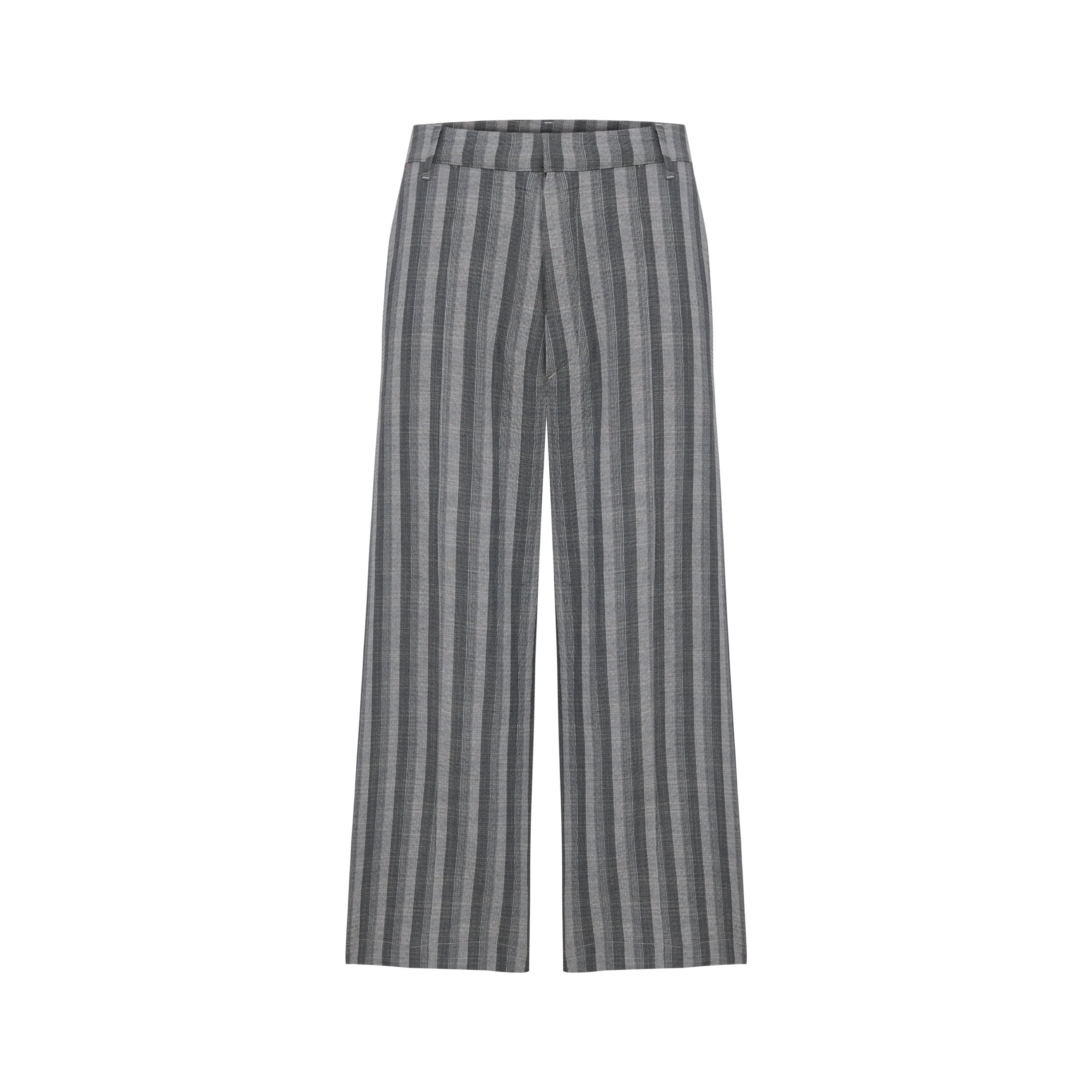 LINEN & COTTON BLEND CHECKED WOVEN SHORT