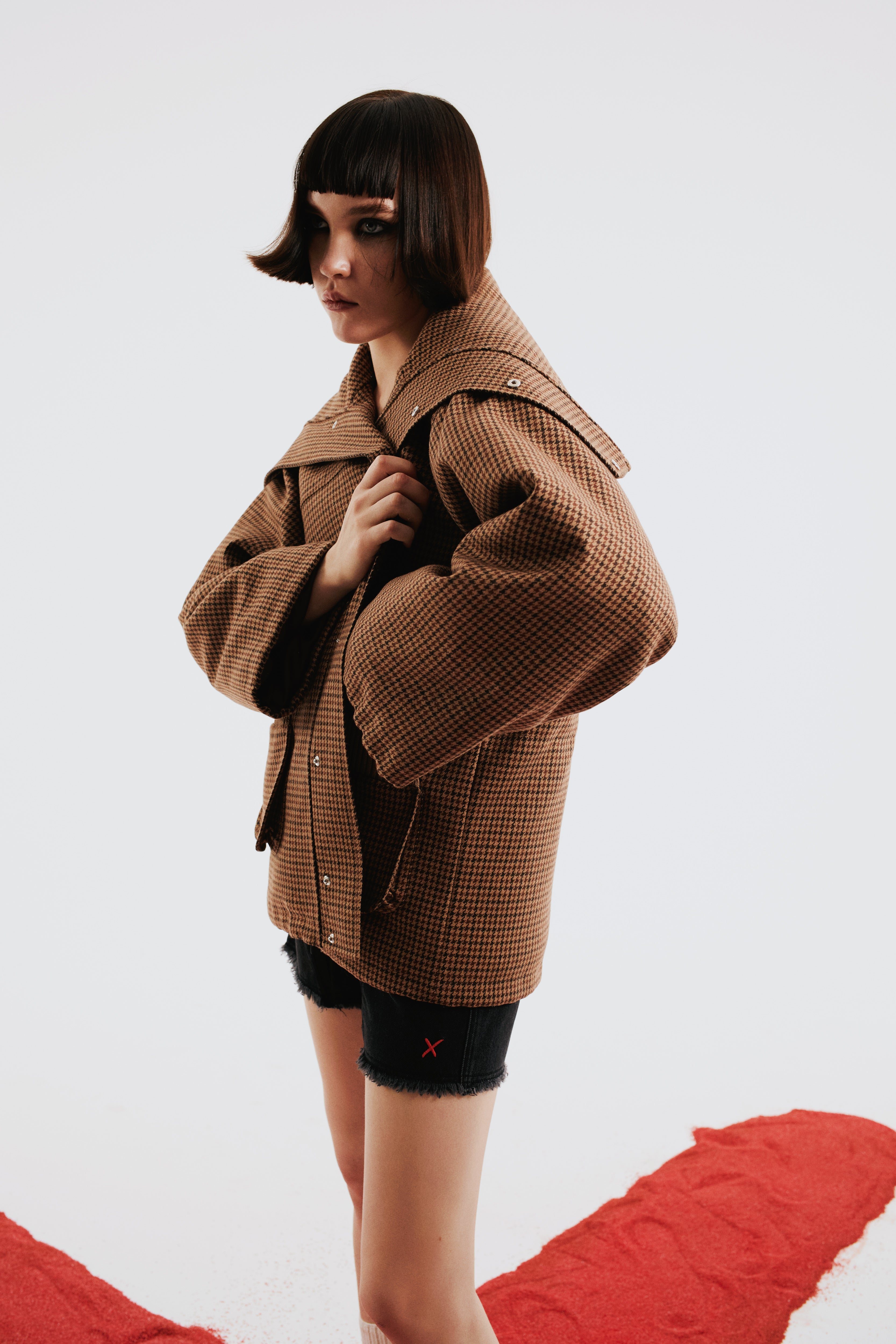 Wool & Cashmere Blend Oversized Puffer Women Coat