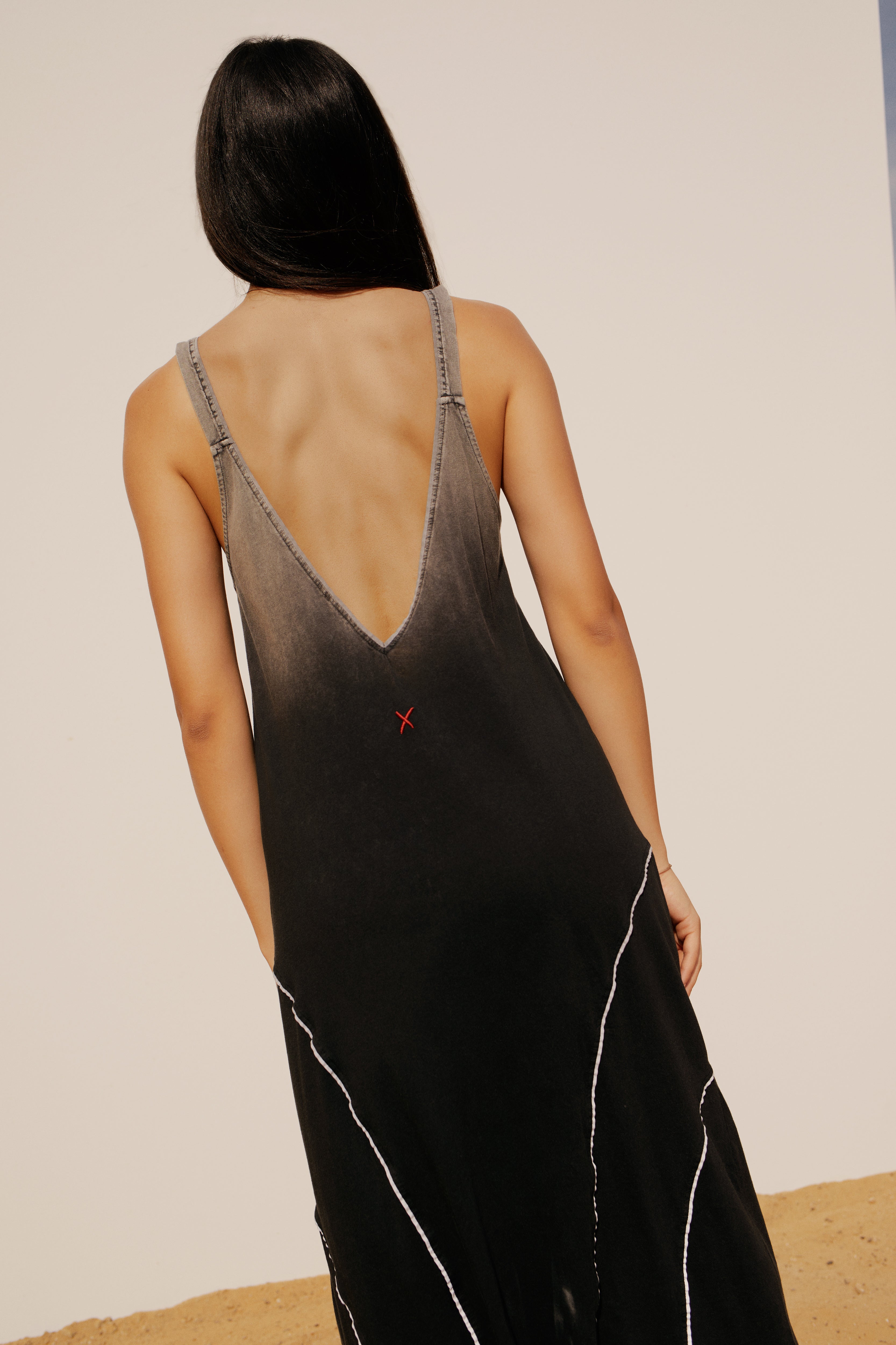 Free Heaven Acid Wash Long Dress