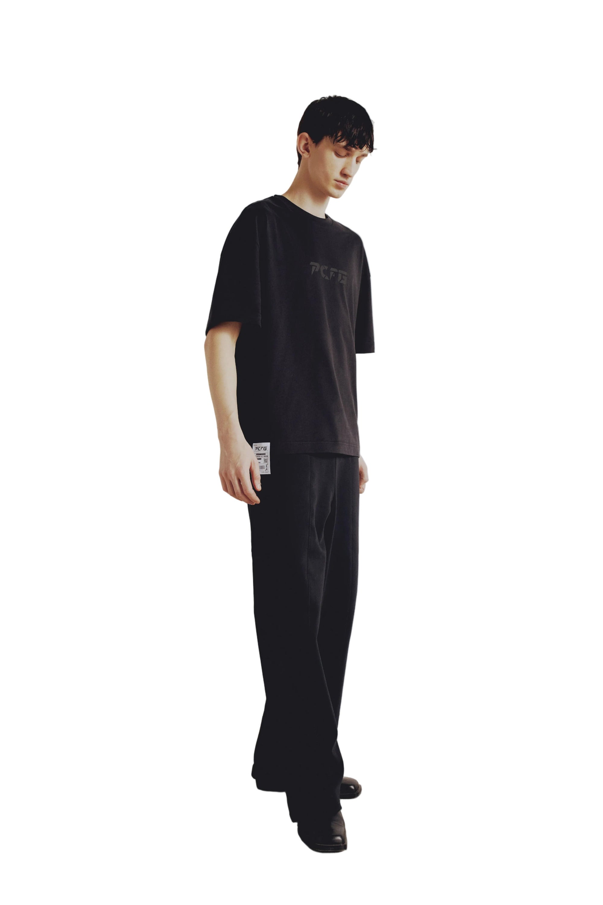 COTTON YOUR *ITCH BASIC TSHIRT - JET BLACK