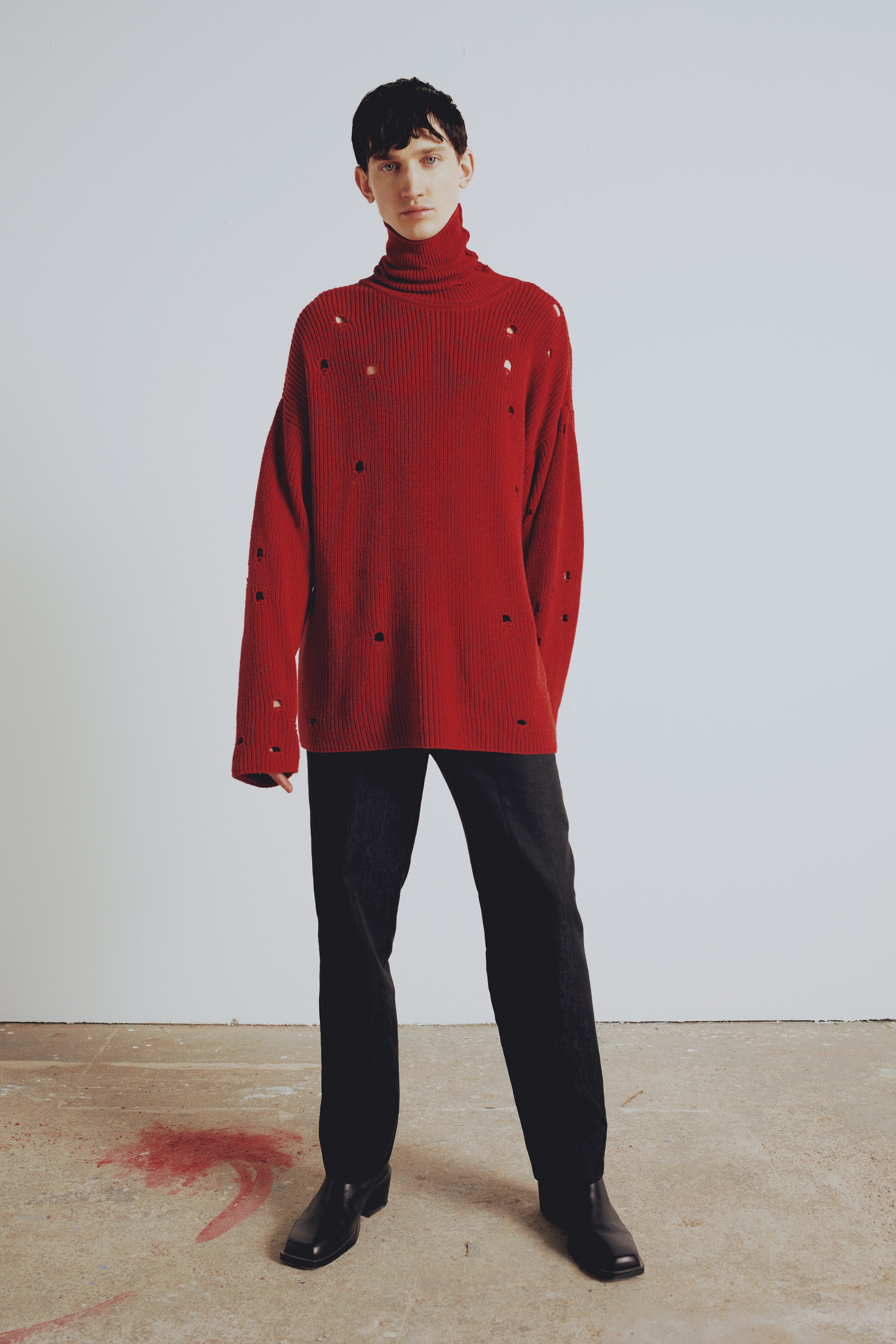 CASHMERE BLEND YOUR *ITCH HIGH NECK SWEAT - SAMBA